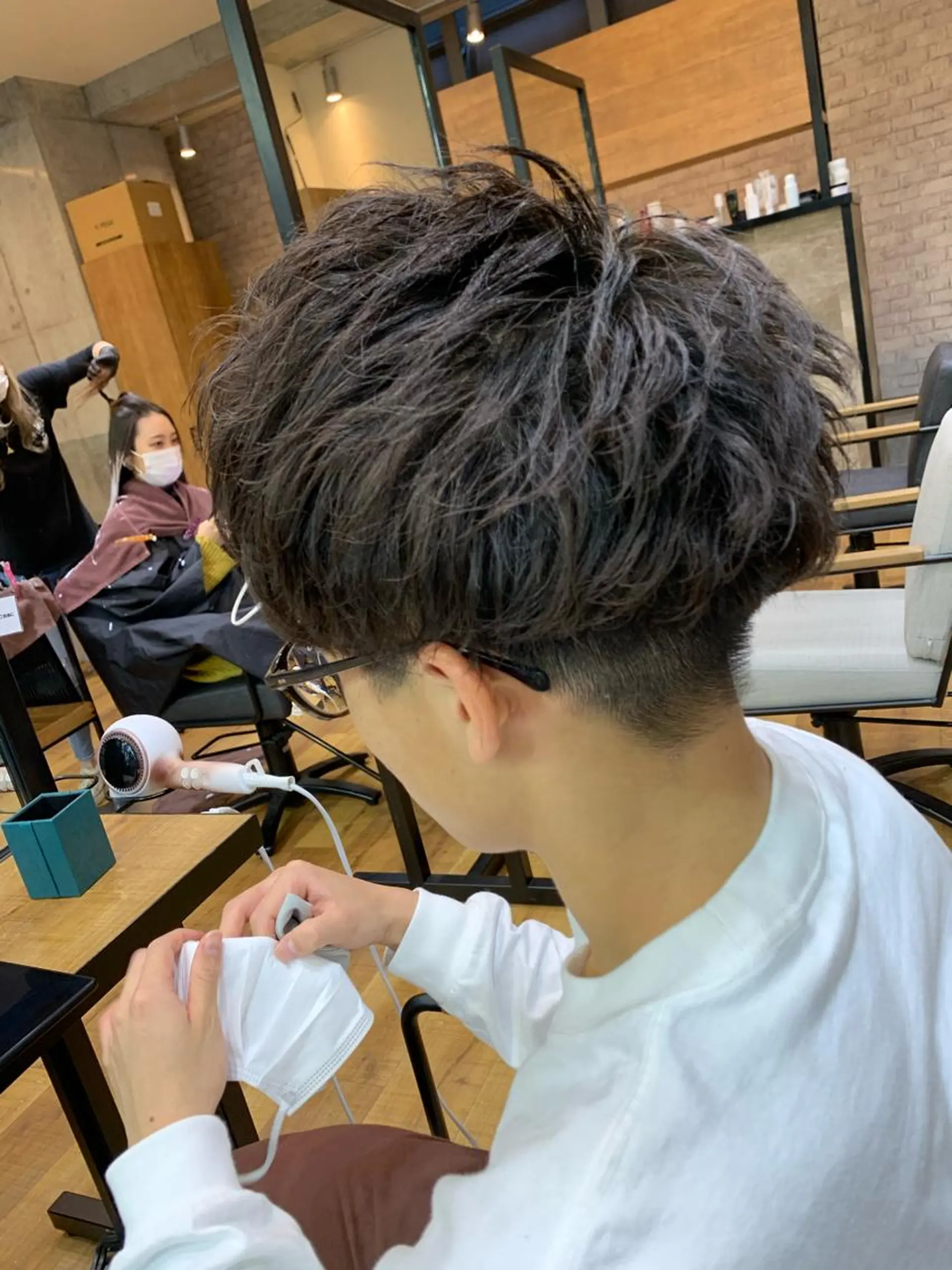 パーマ メンズ 天野 開のヘアスタイル