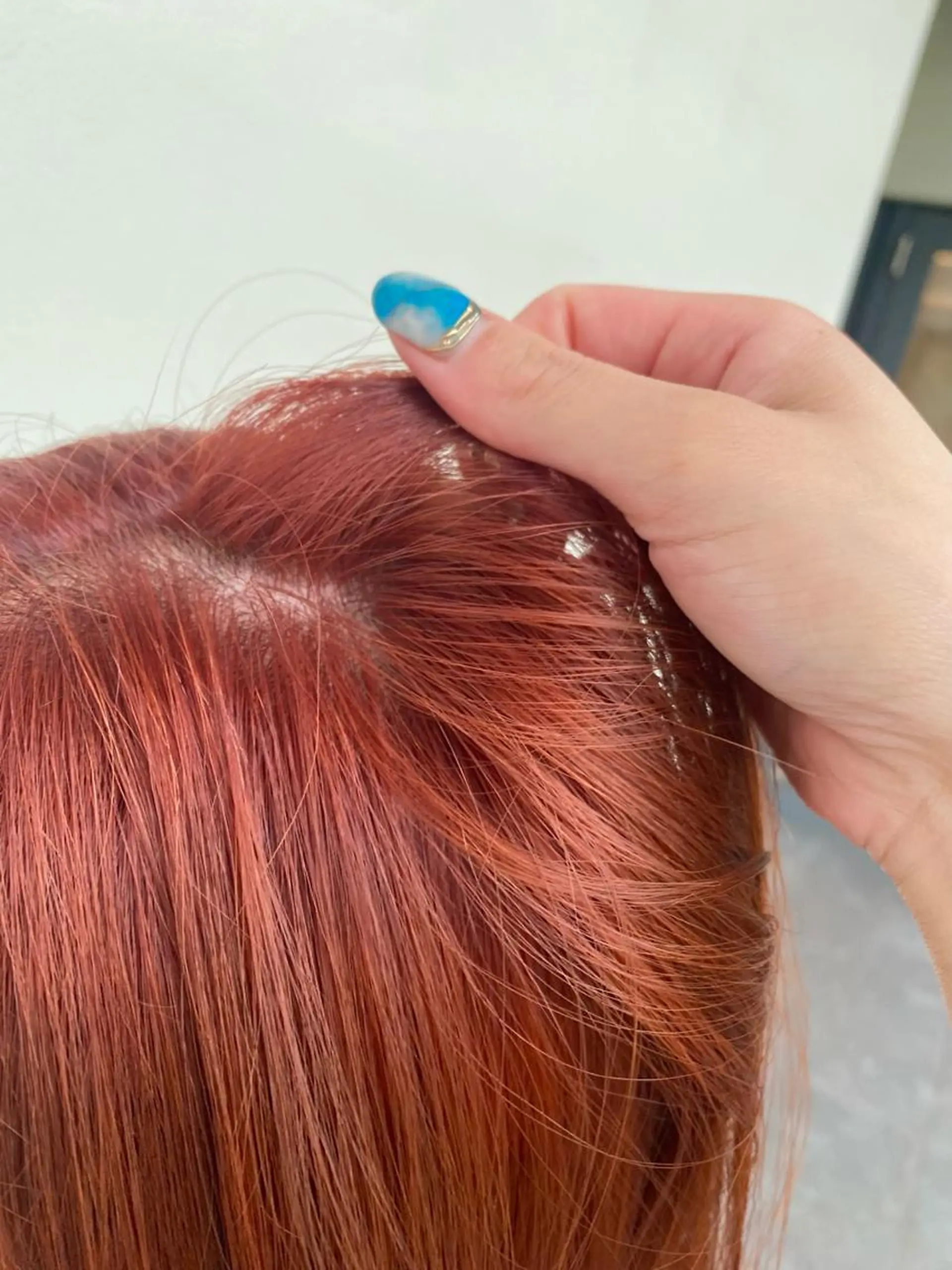 セミロング カラー オレンジ ヘアカラー トリートメント 艶カラー/耳つぼ/ 浴衣着付け/渡辺奈緒のその他イメージ