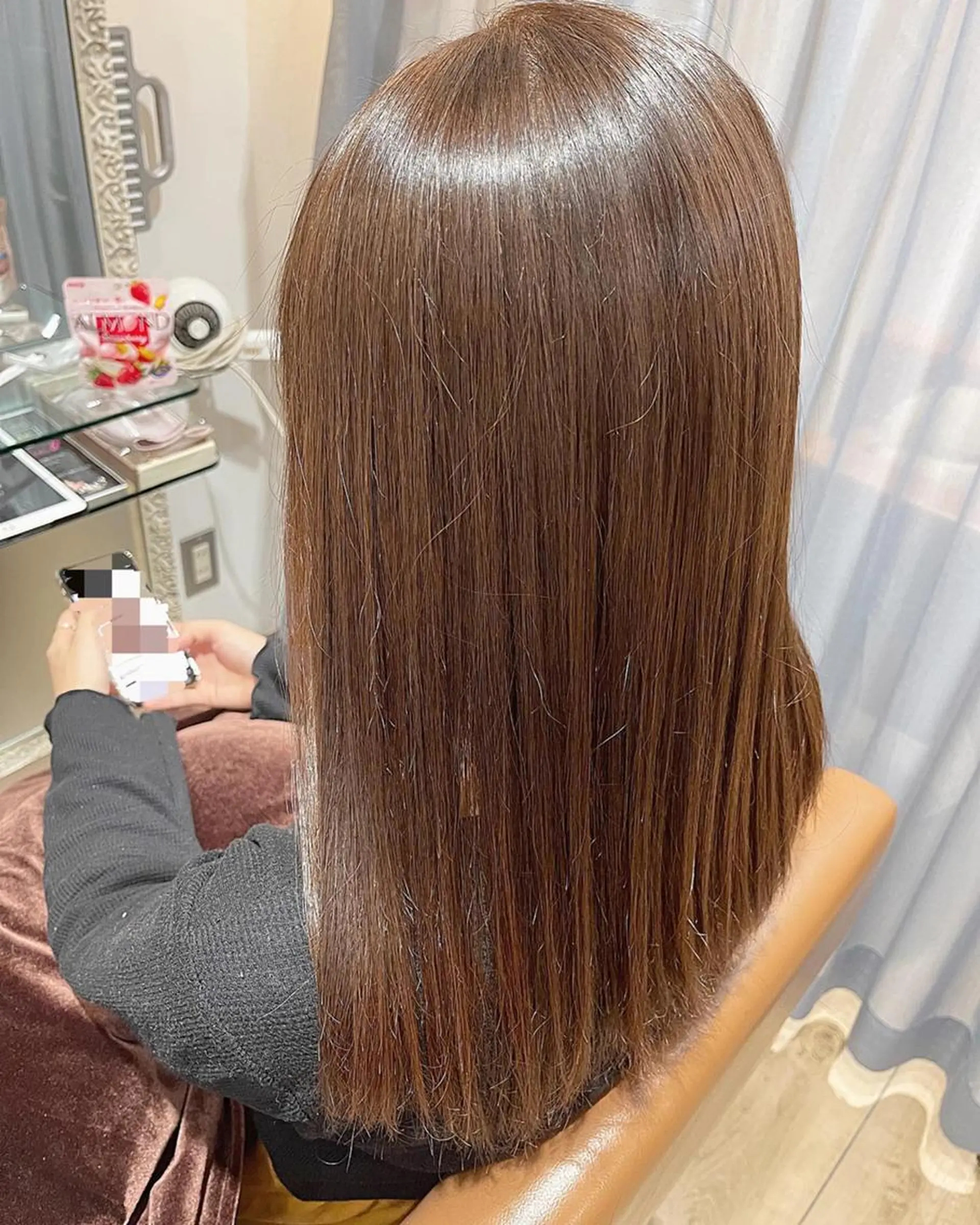 カラー ショートボブ バレイヤージュ ベージュカラー ブリーチ ケアブリーチ 🫧髪質改善艶カラー _マエダ 🫧のヘアスタイル