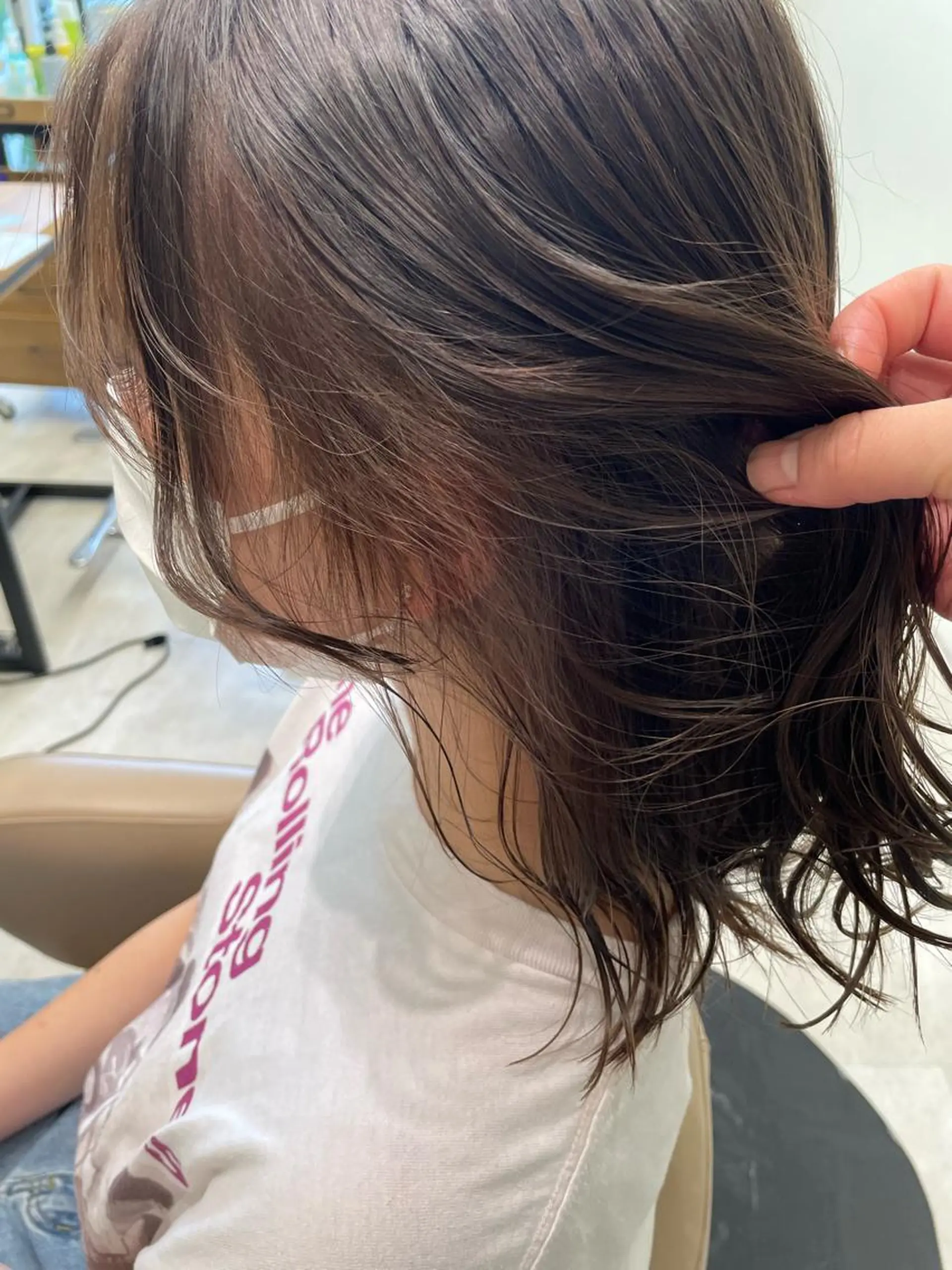 ミディアム パーマ/ボブ/ ヘルシーカラー/風花のヘアスタイル