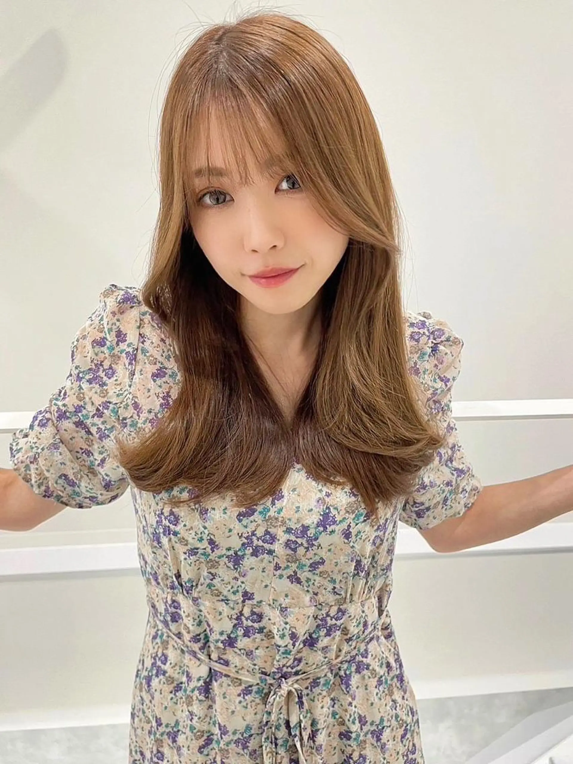ミディアム カット ヘアカラー トリートメント 🌸Leviju桂店 店長Saki🌸のヘアスタイル