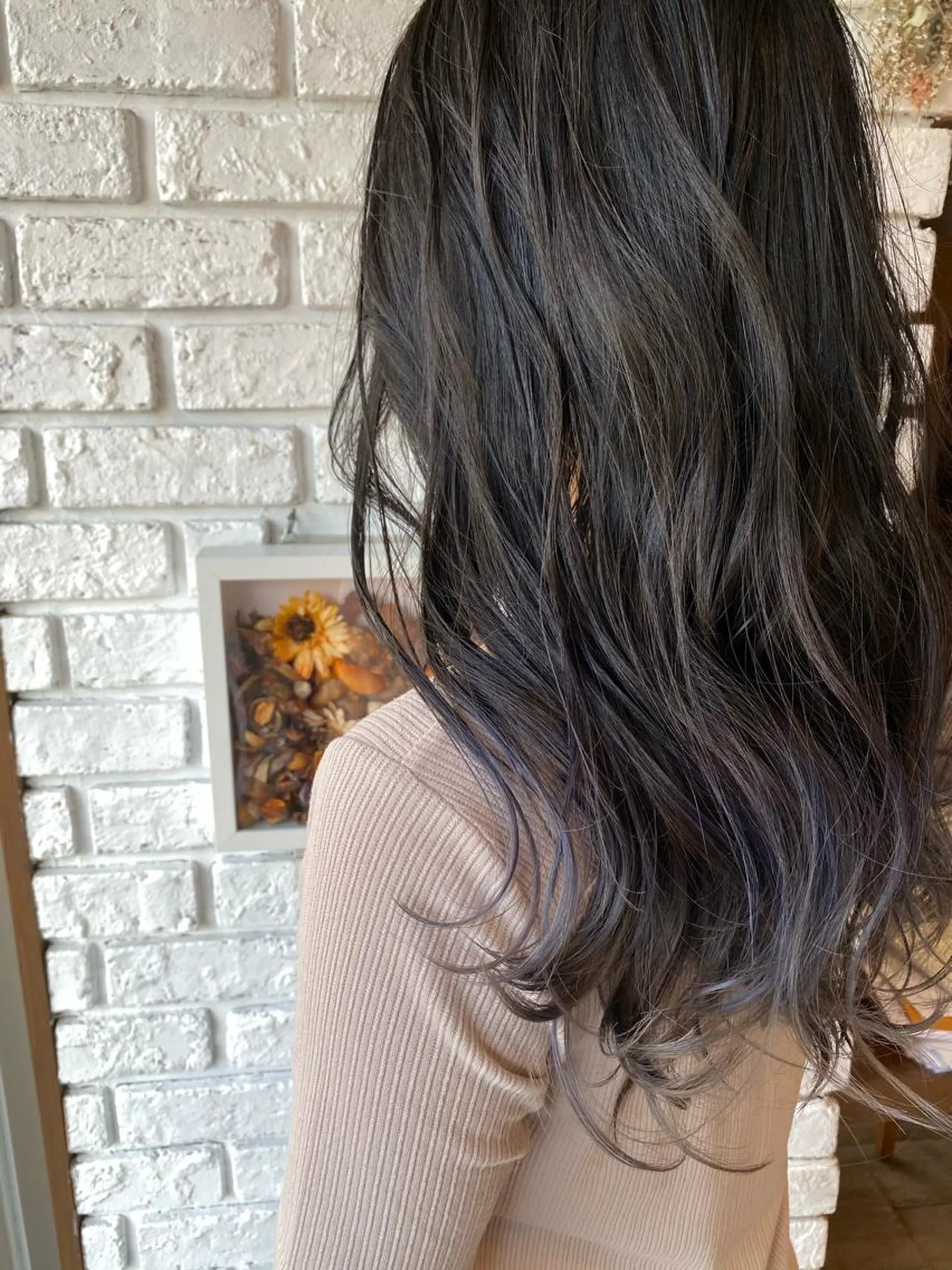 ロング カラー ブルーカラー ブルーラベンダー ラベンダーカラー カット ヘアカラー トリートメント 日比 貴大/ minim hairのヘアスタイル