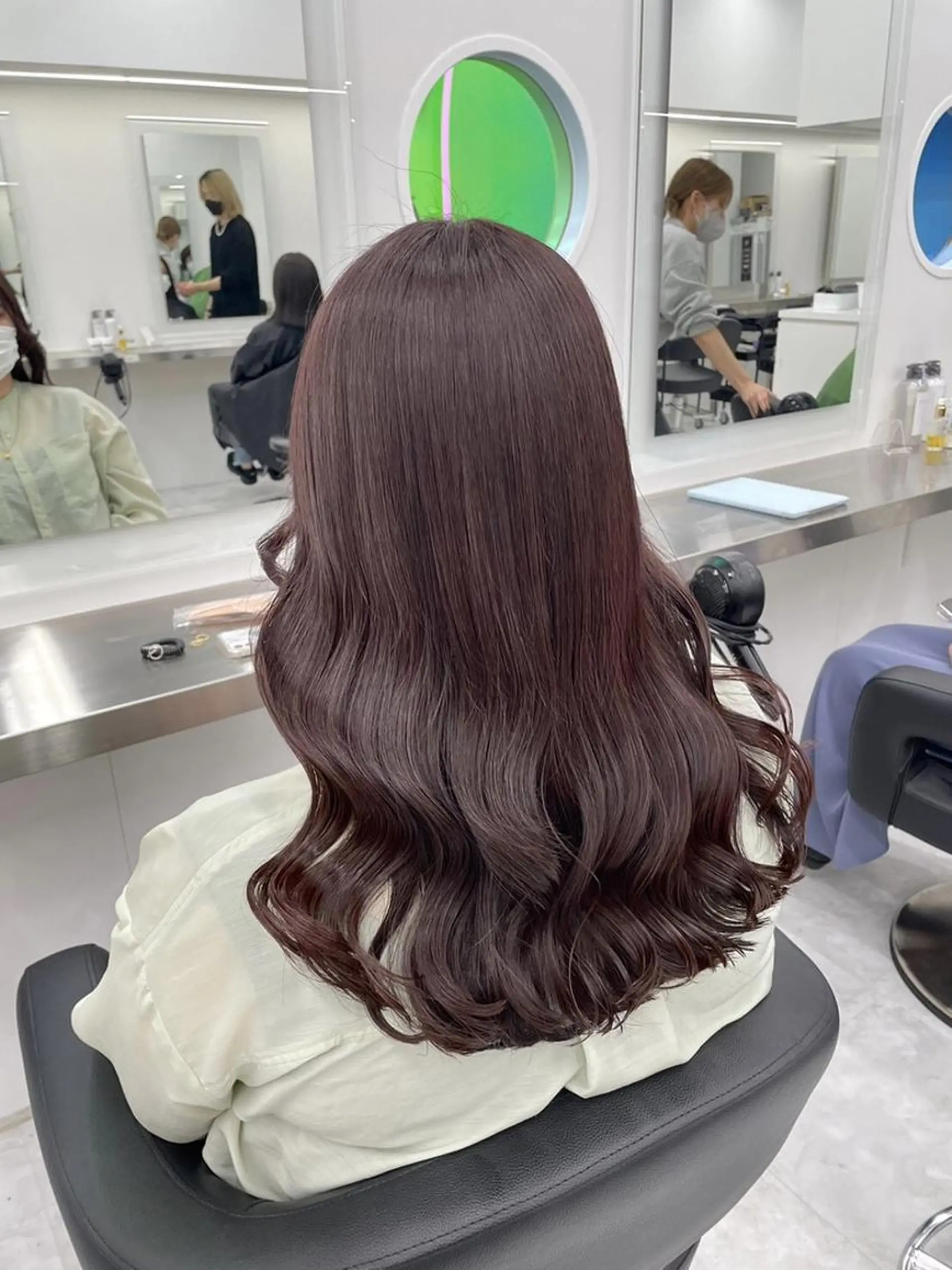 カラー 暗髪透明感カラー🖤 池袋SHE🖤のヘアスタイル