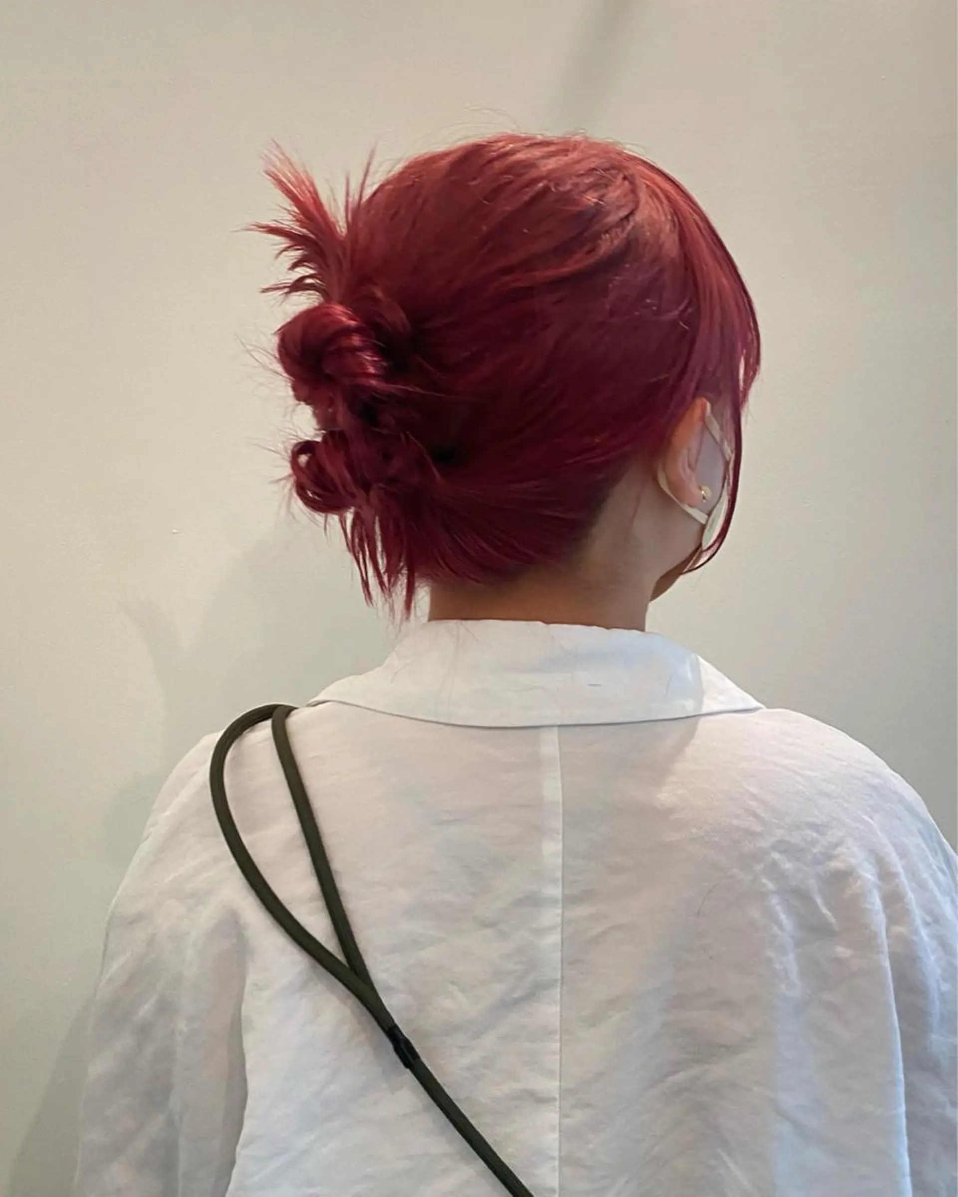 ミディアム カラー ヘアアレンジ 原 瑞希のヘアスタイル