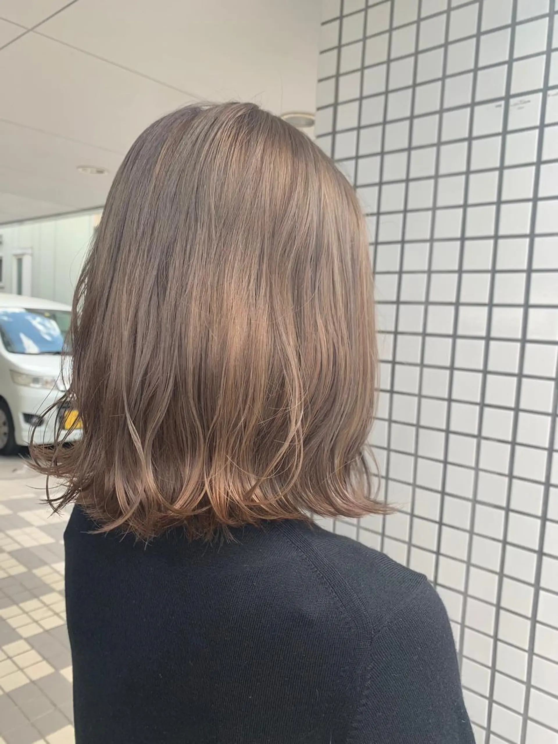 カラー バレイヤージュ ベージュカラー ブリーチ ケアブリーチ ダブルカラー 🌷かわばた めい🌷のヘアスタイル