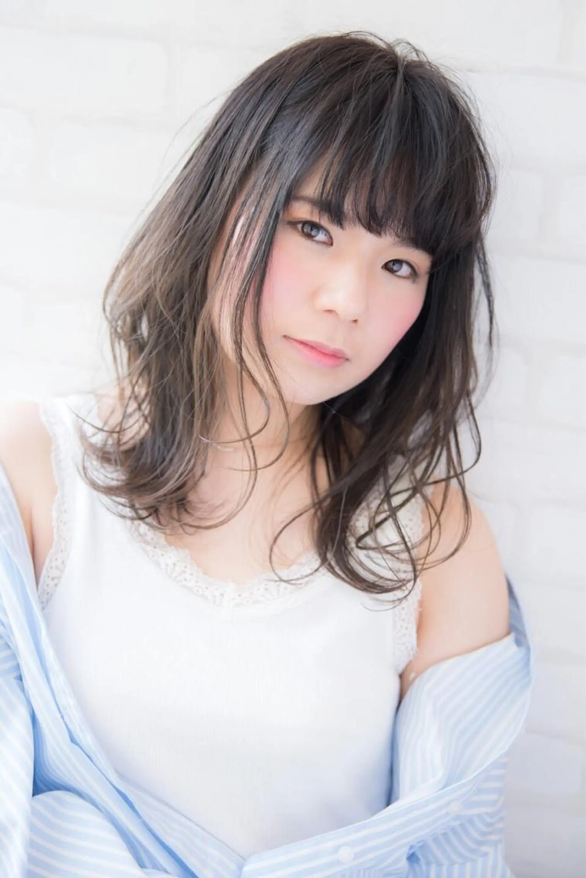 ミディアム カット ヘアカラー トリートメント 高橋 一矢のヘアスタイル