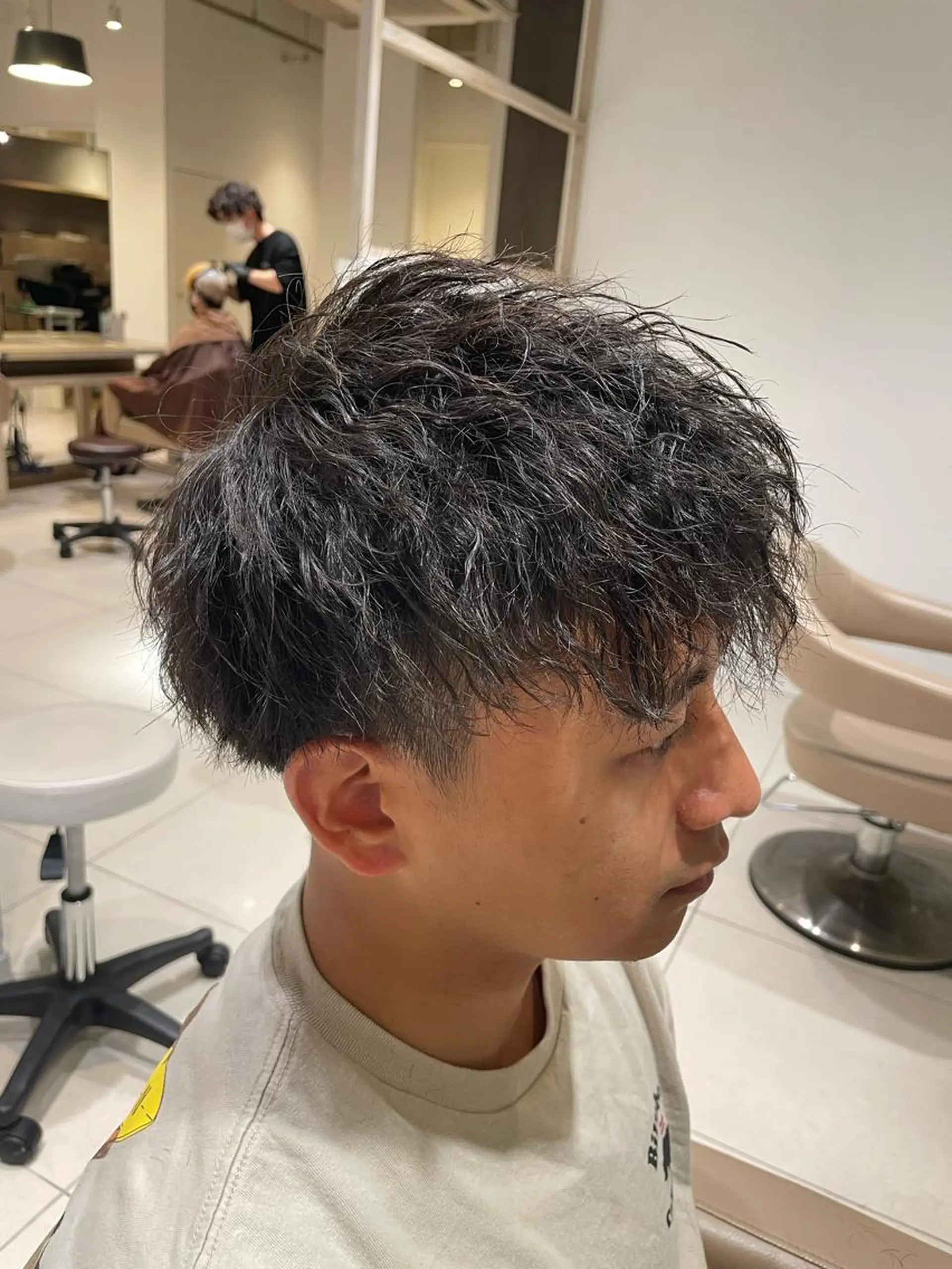 パーマ カット パーマ 鈴木大翔 当日予約大歓迎のヘアスタイル