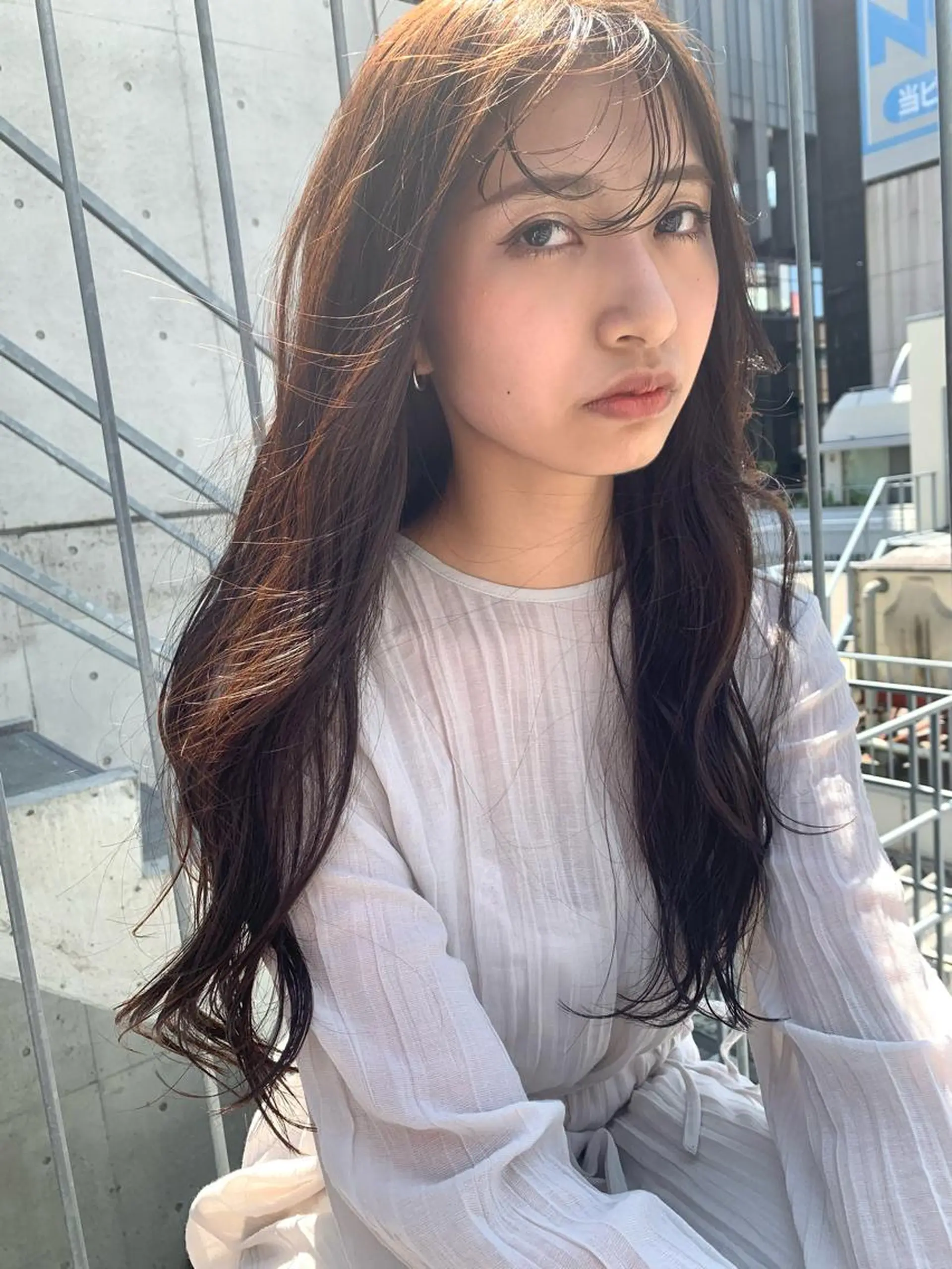 ロング 村中 仁人のヘアスタイル