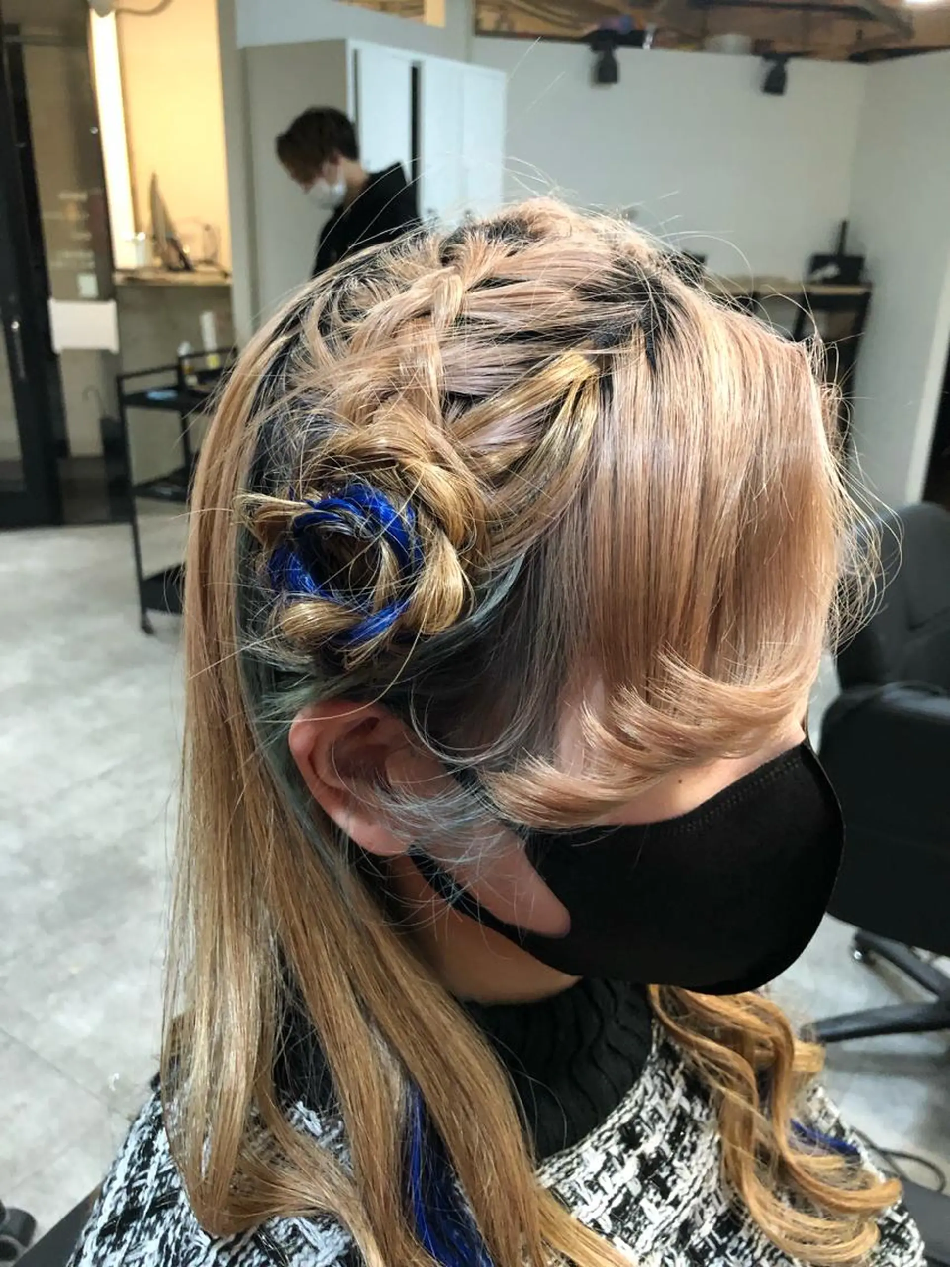 セミロング ヘアアレンジ alpha. カラーエクステ下妻のヘアスタイル