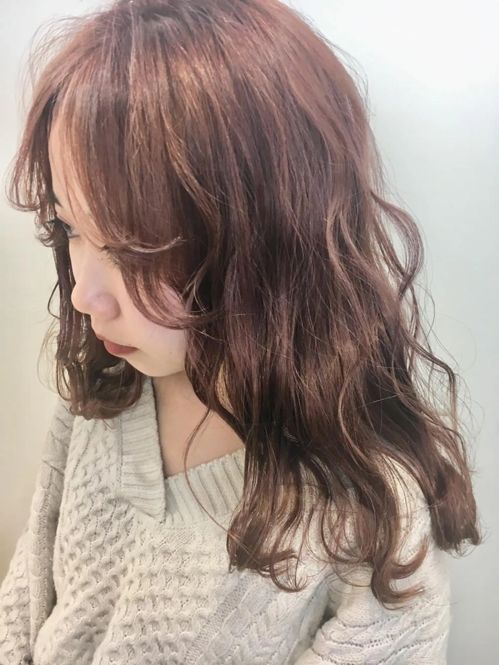 ロング カラー ラベンダーカラー ピンクカラー ピンクラベンダー ヘアカラー 永井 大希のヘアスタイル