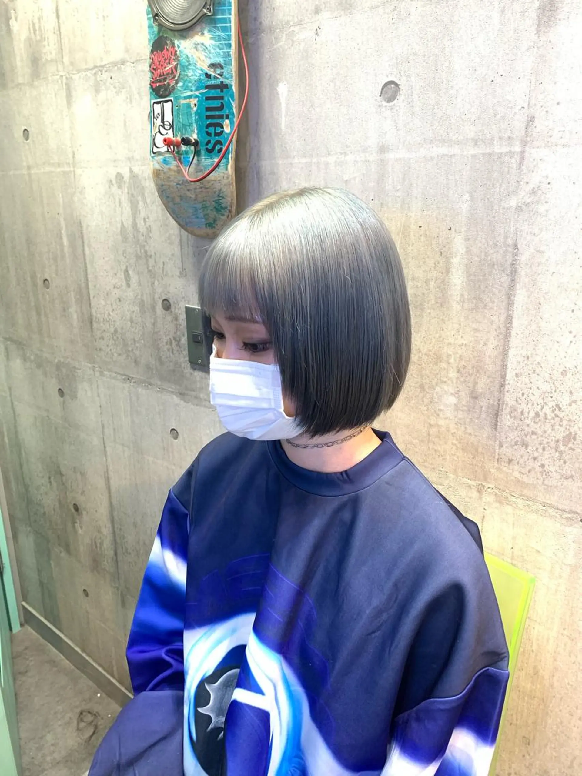 ショート カラー ヘアカラー トリートメント ハイトーン/メンズ/ ウルフ特化 小松のヘアスタイル