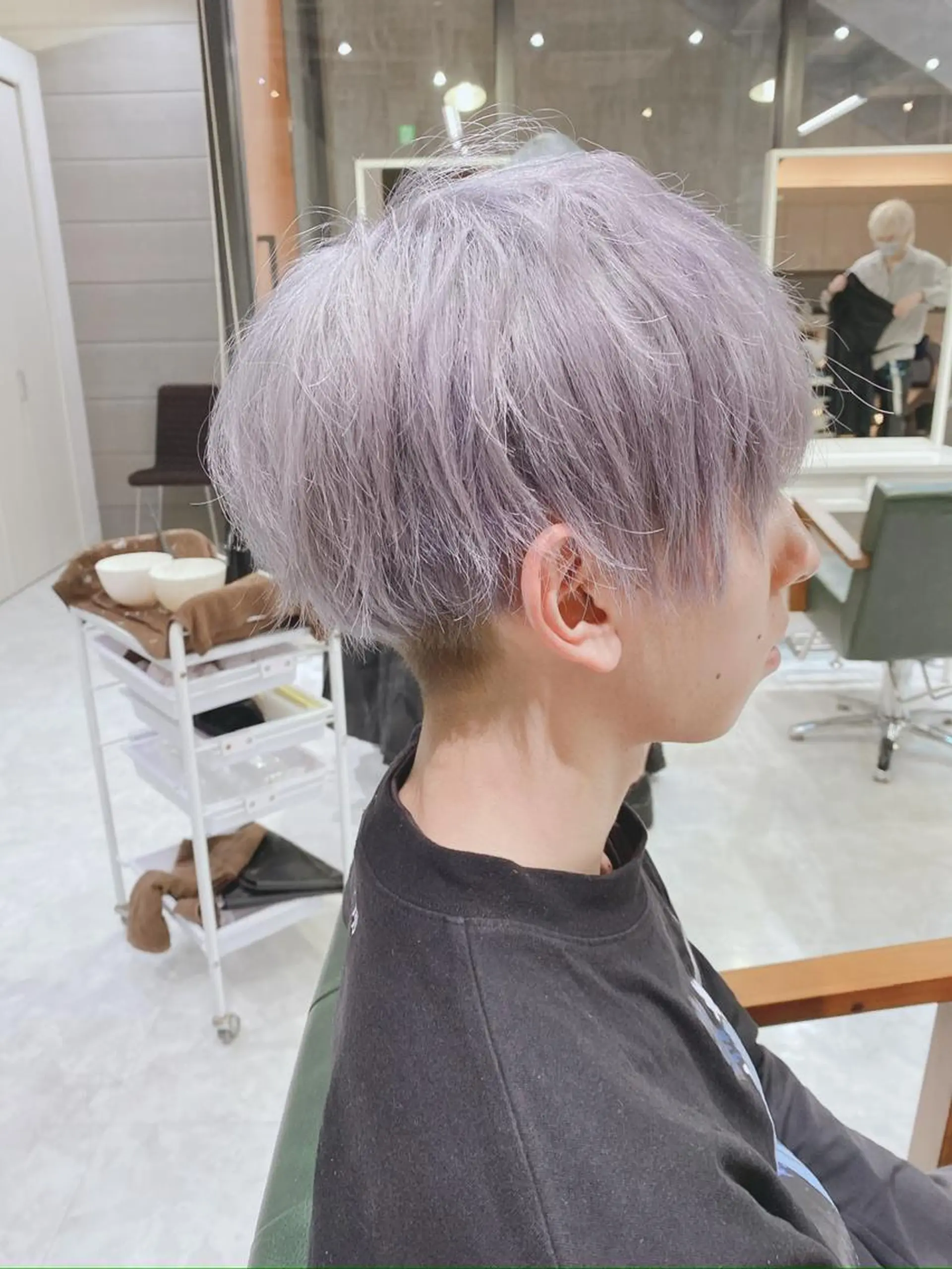ショート カラー ヘアアレンジ メンズ メンズブリーチ メンズ韓国風 韓国マッシュ マッシュ ツーブロック 𝐑𝐈𝐍𝐊𝐀 🐷🖤のヘアスタイル