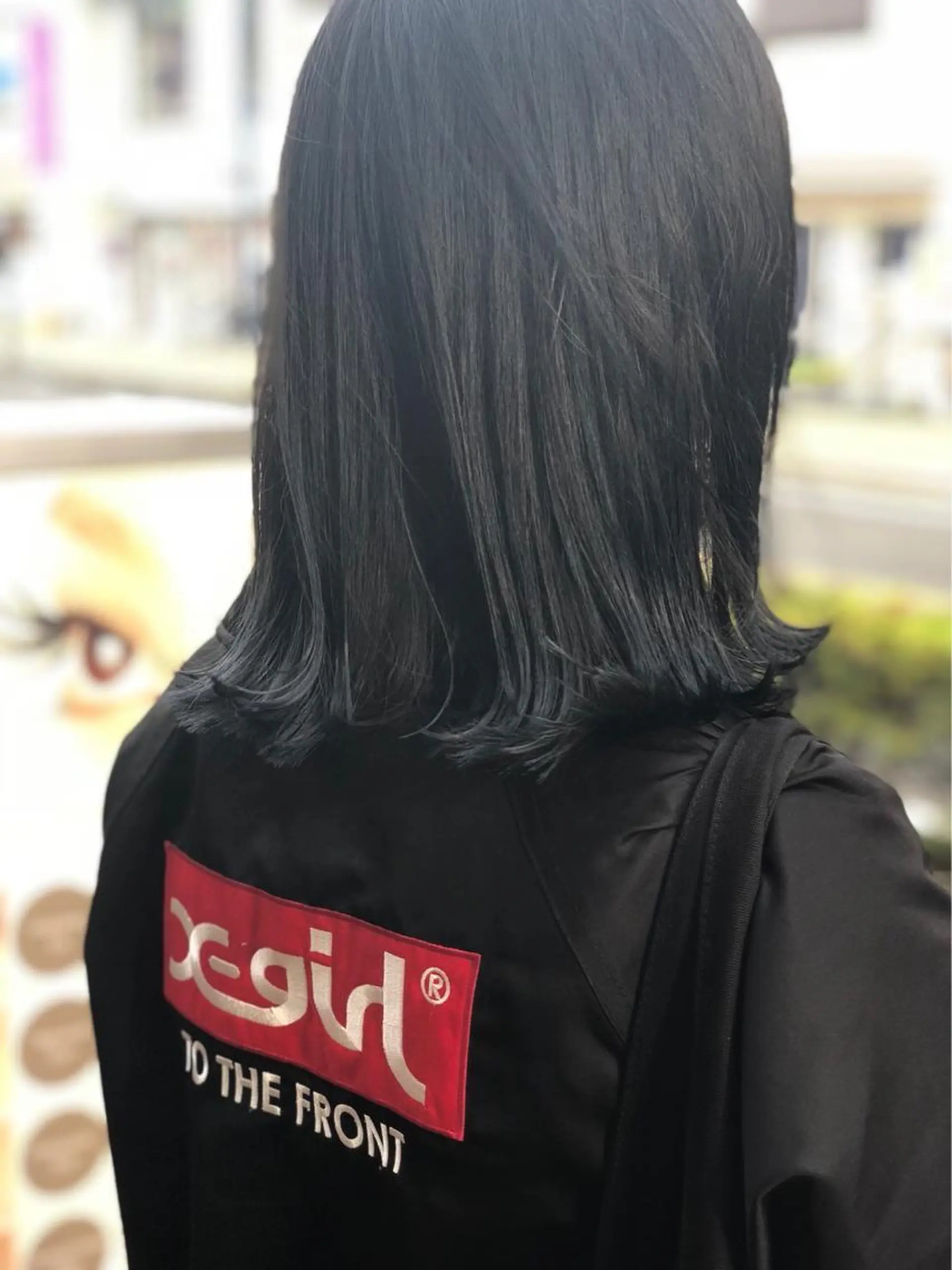 ミディアム カラー ブルーカラー ブルージュ ボブ 外ハネヘア ✨美髪矯正&ショート の小林✨のヘアスタイル