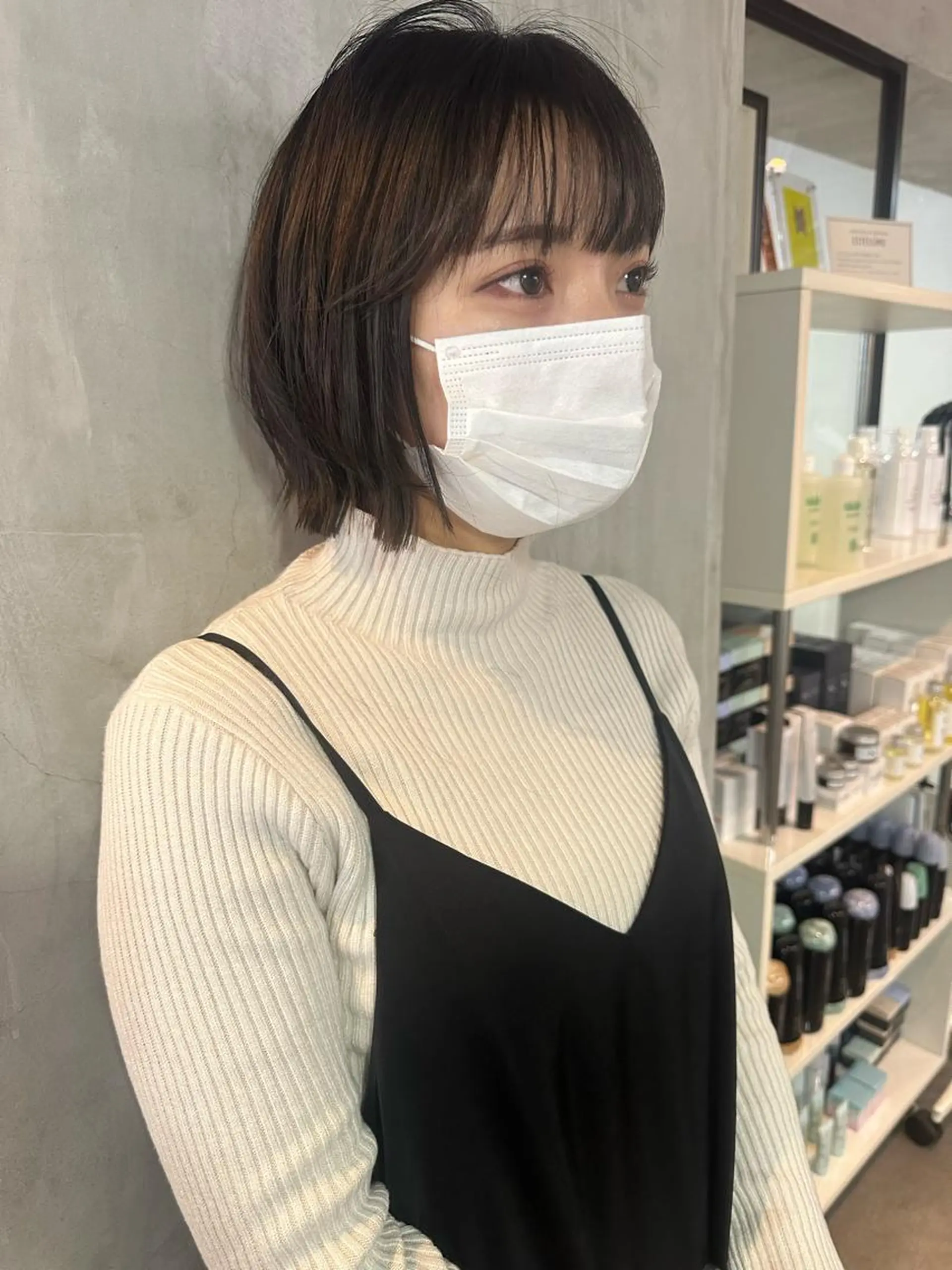 ショート カラー ヘアアレンジ ボブ stylist/蛯谷 珠里のヘアスタイル