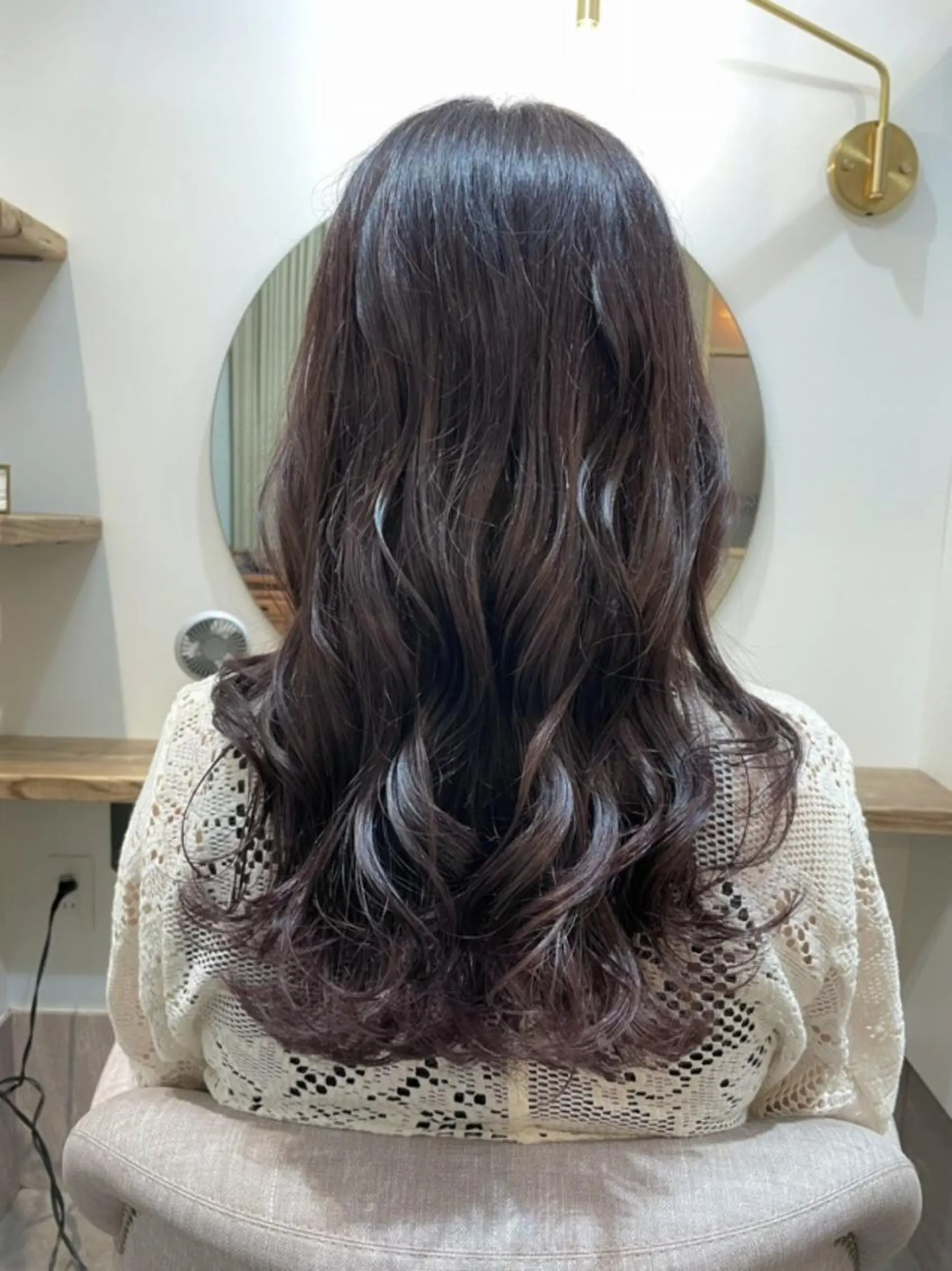 ロング カラー ブラウンカラー ラベンダーカラー Rinko リンコのヘアスタイル