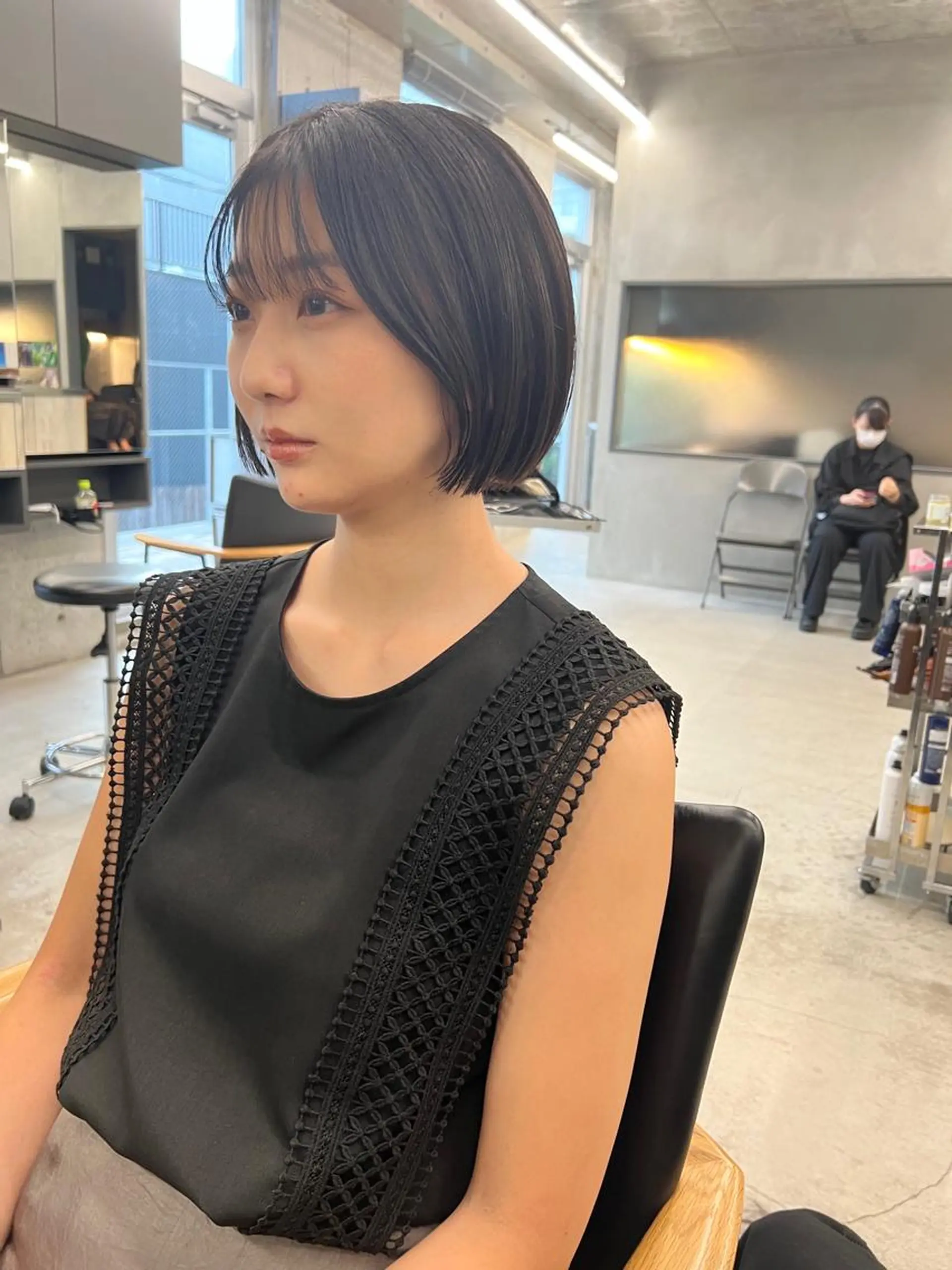 ショート カラー ボブ 顔周りカット カット ヘアカラー sakoda shunkiのヘアスタイル