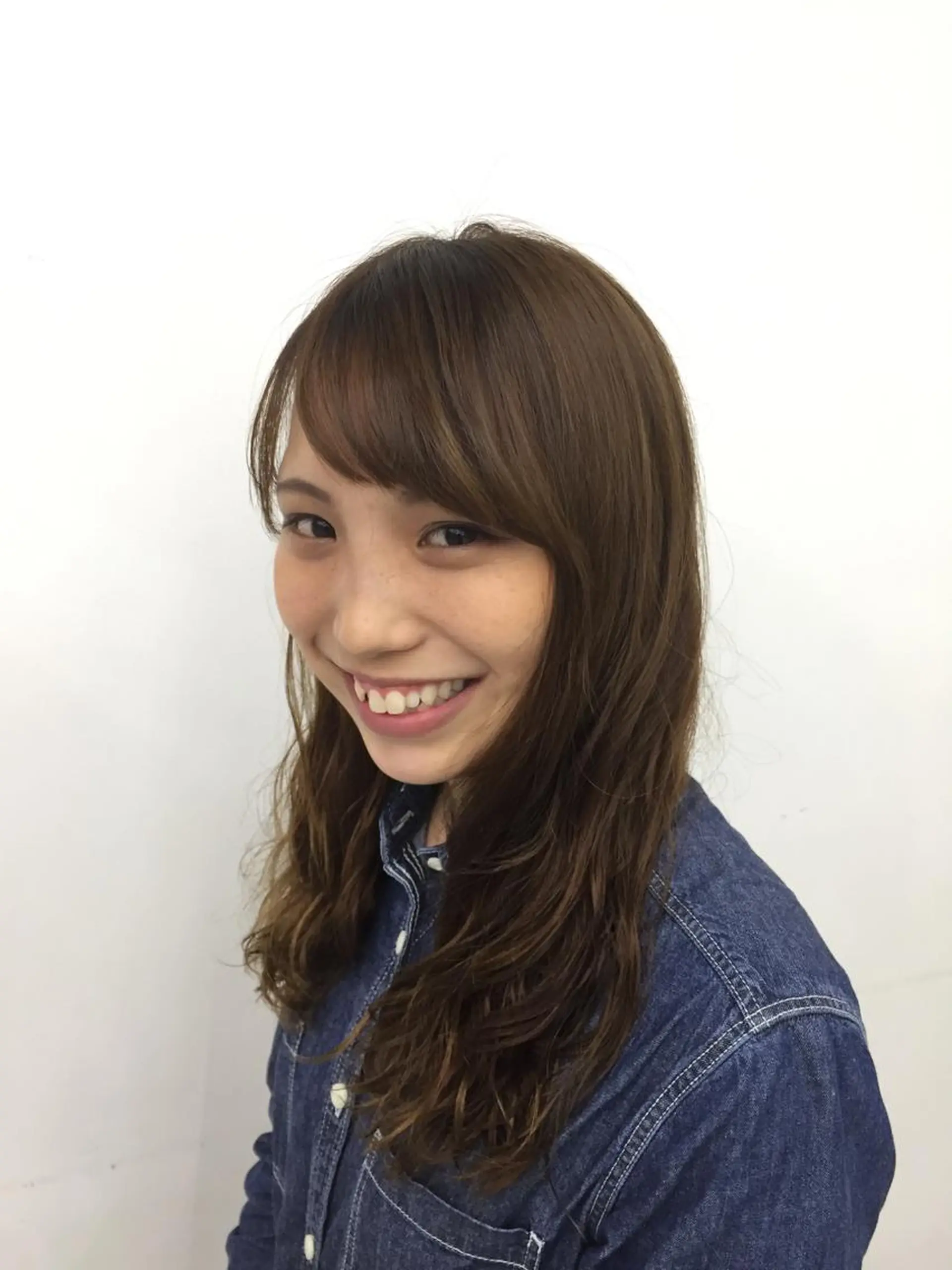 セミロング パーマ セミロングパーマ 岩崎 裕司のヘアスタイル