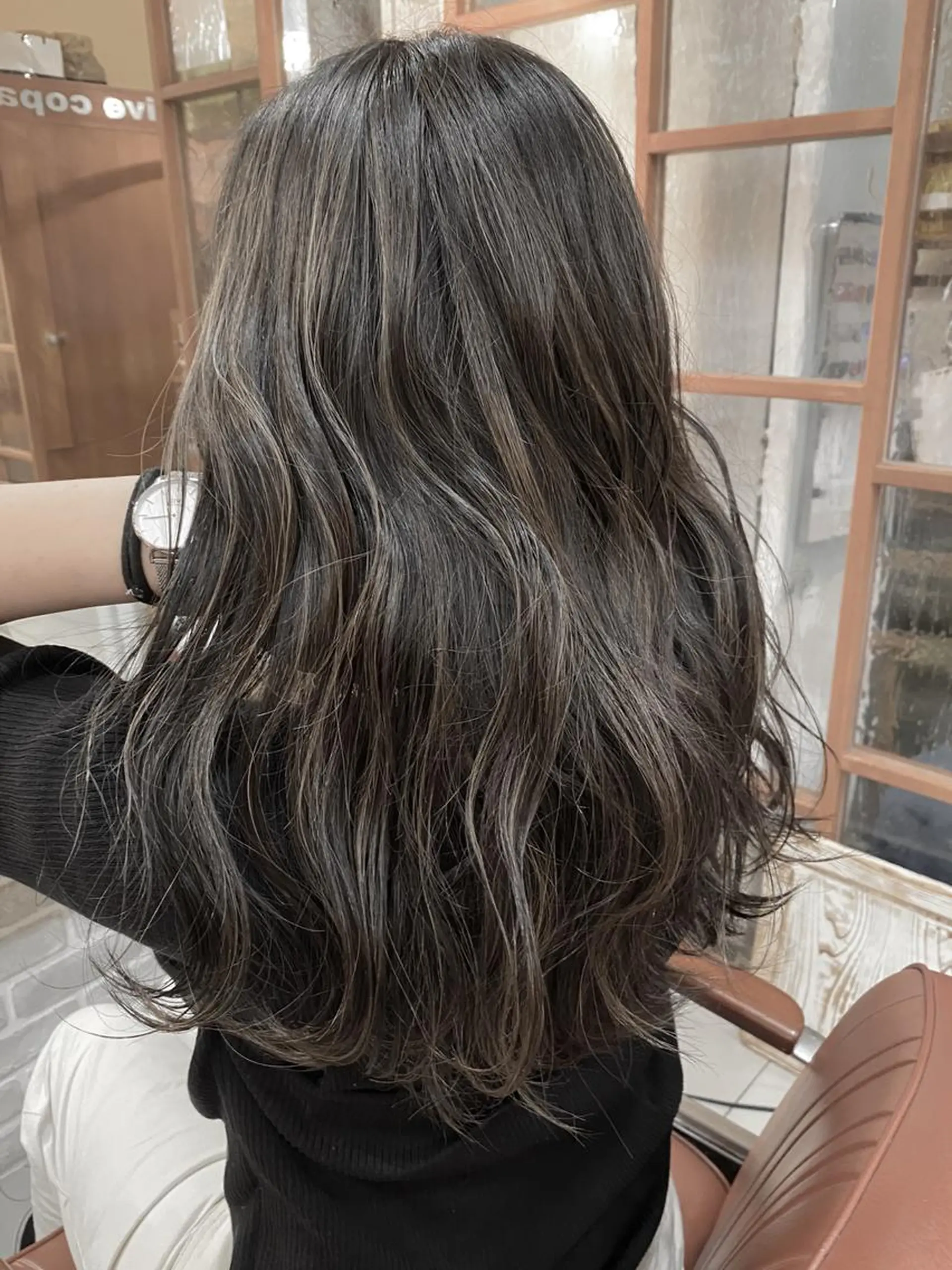 ロング カラー パーマ ヘアアレンジ ブリーチ 透明感カラー ハイライトカラー ボブ くせ毛 増子 幹樹のヘアスタイル