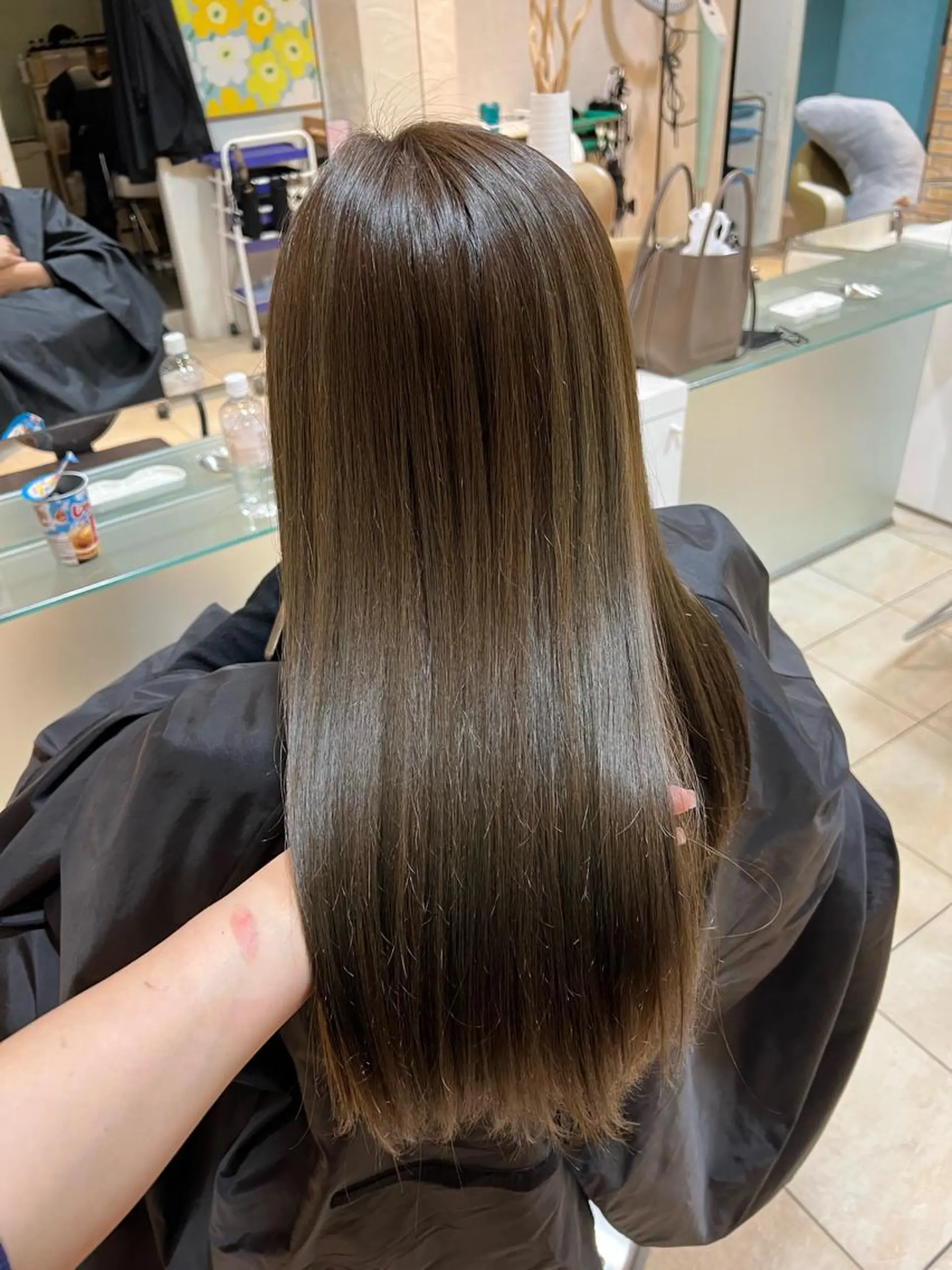 ロング カラー 透明感カラー ハイライトカラー ハイライト ヘアカラー トリートメント 竹添 有梨沙のヘアスタイル