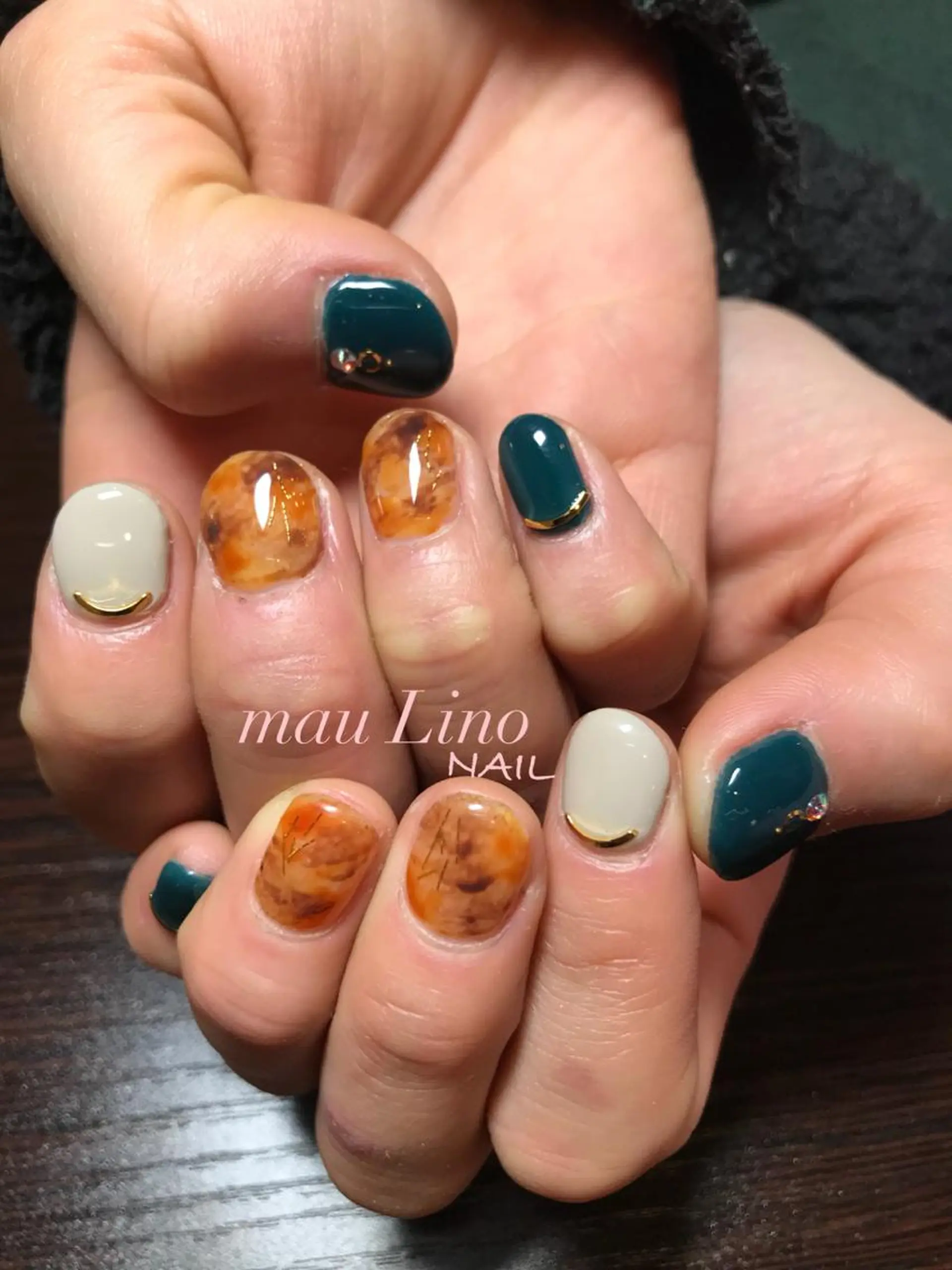 ネイル べっ甲ネイル mau Lino NAIL所属・GELo nail~#19~のネイルデザイン