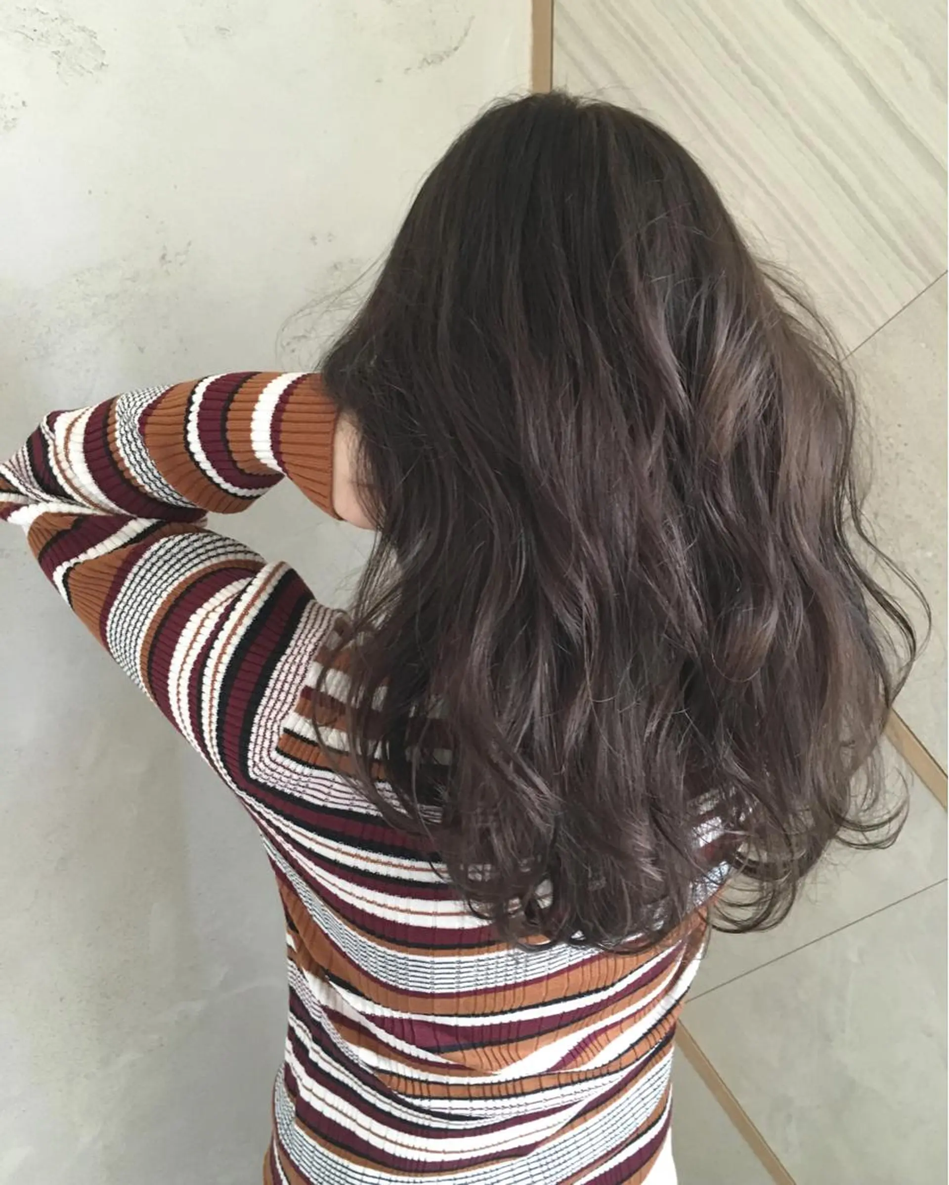 セミロング カラー アディクシーカラー アクアカラー バレイヤージュ ブリーチ ケアブリーチ 【美髪矯正】【スト カール】小野村翔太のヘアスタイル