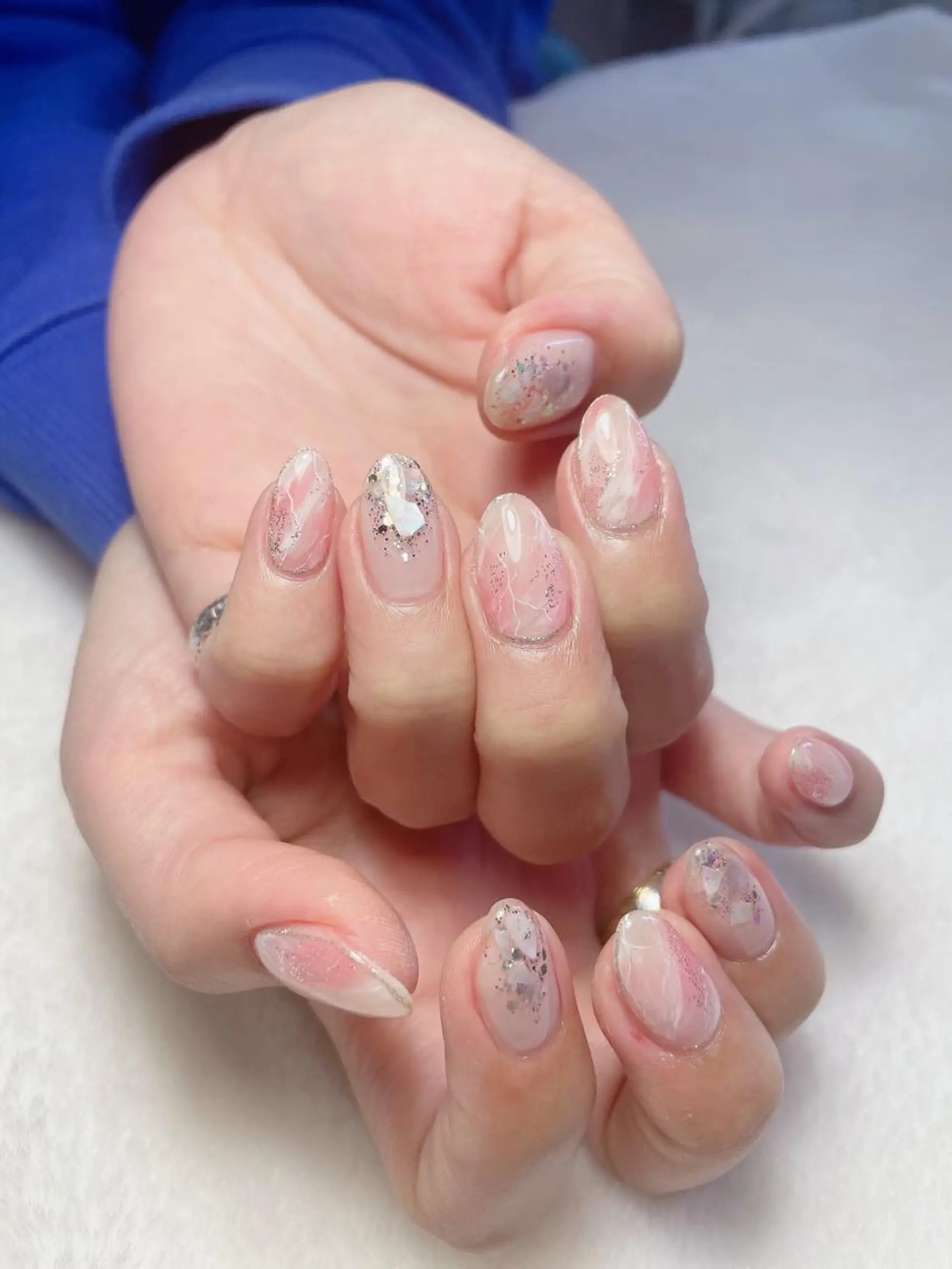 ネイル アートネイル 大理石ネイル(マーブル) ハンドネイル kipinail 川﨑えりかのネイルデザイン