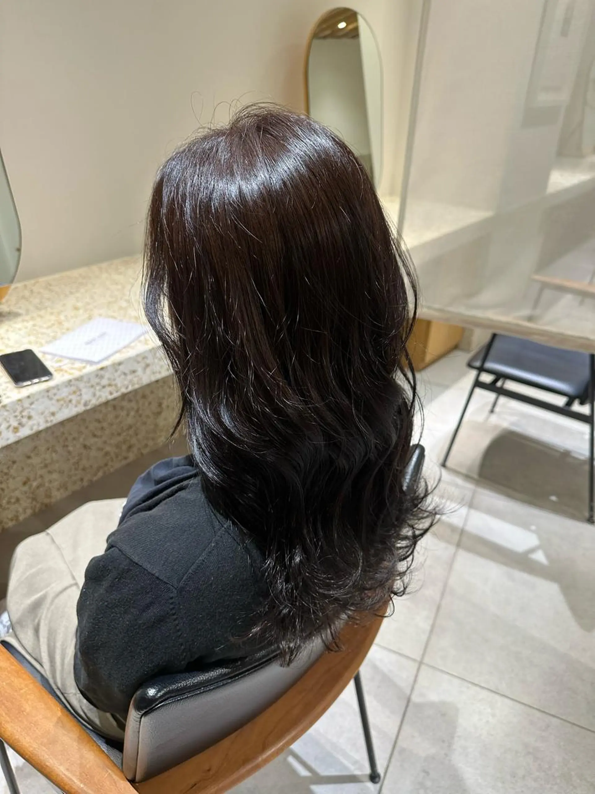 カラー ブラウンカラー ピンクカラー 和田 あおいのヘアスタイル