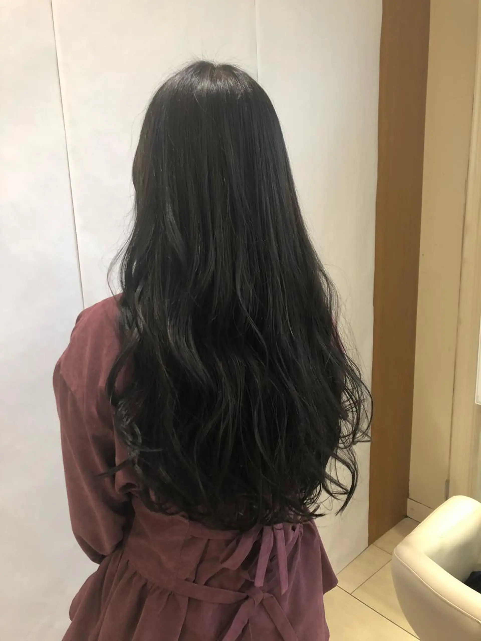 ロング カラー アッシュ ブルーカラー ブルーアッシュ ハイライトカラー ハイライト ブリーチ/髪質改善 前田志穂のヘアスタイル