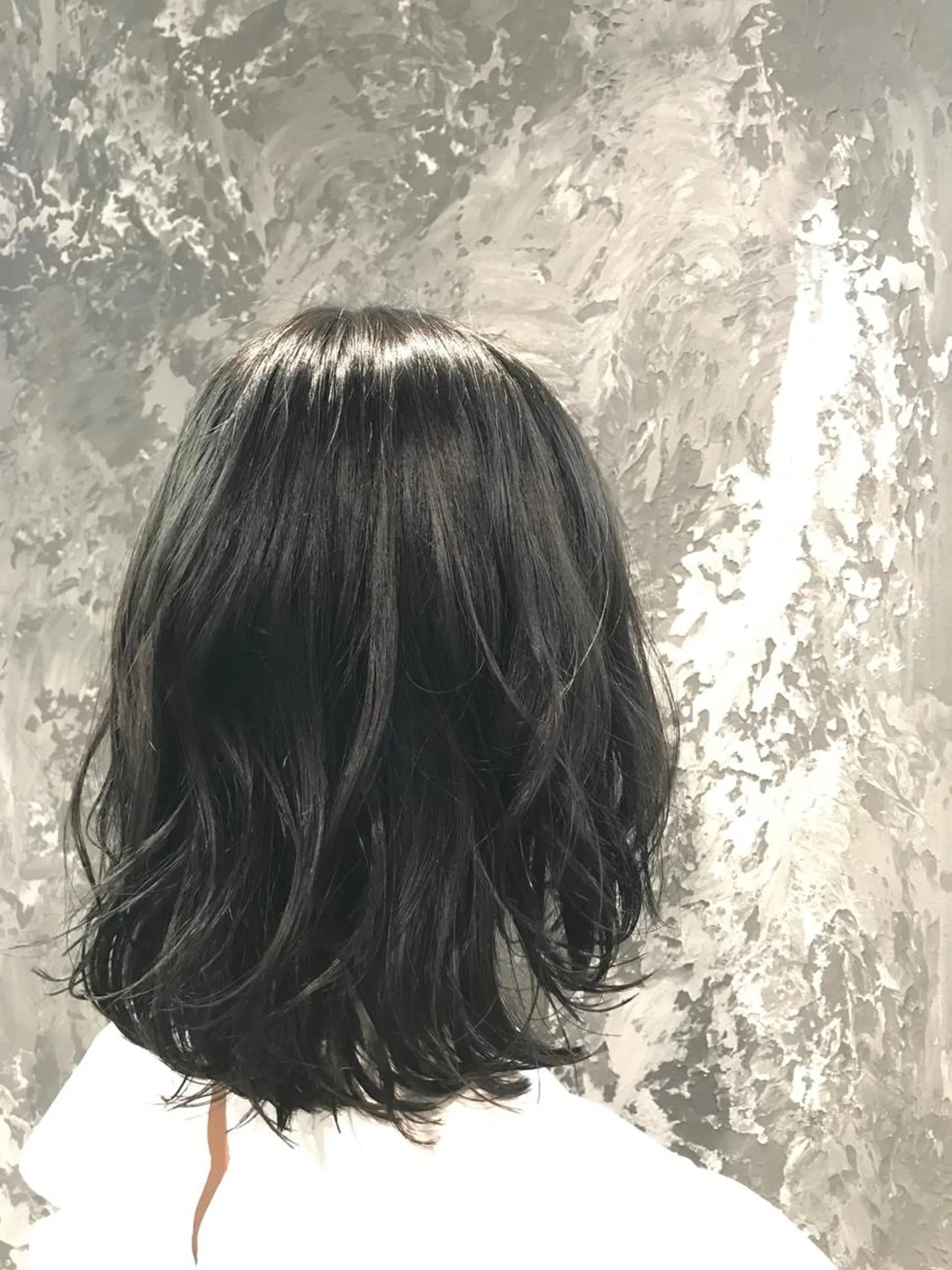 ミディアム カラー パーマ アッシュ ダークアッシュ Nero✂︎ officialのヘアスタイル