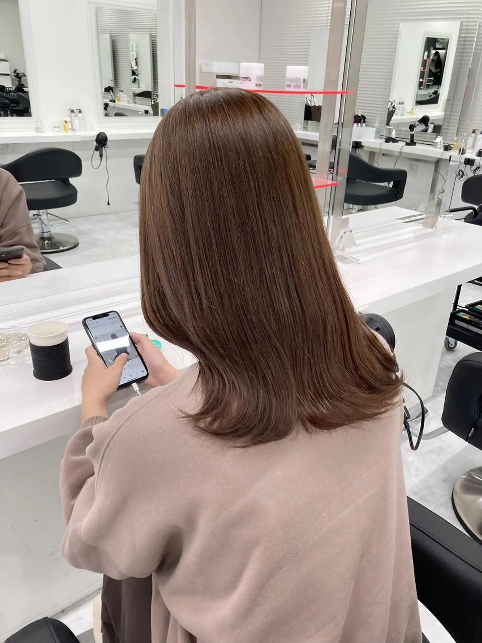 カラー 透明感🫧ナチュラル 上品ヘア🫧銀座のヘアスタイル