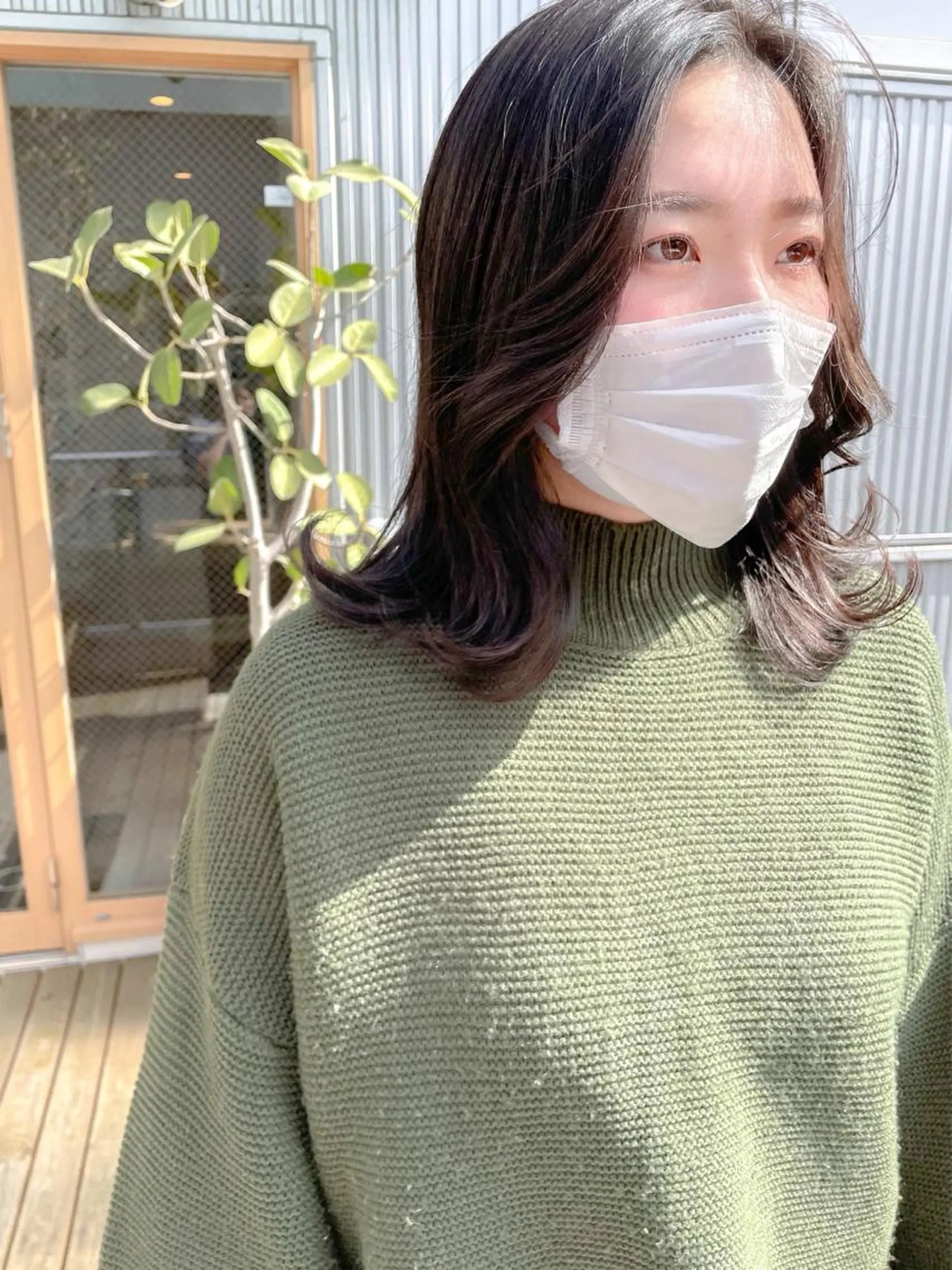 ミディアム カット 藤井 みなみのヘアスタイル
