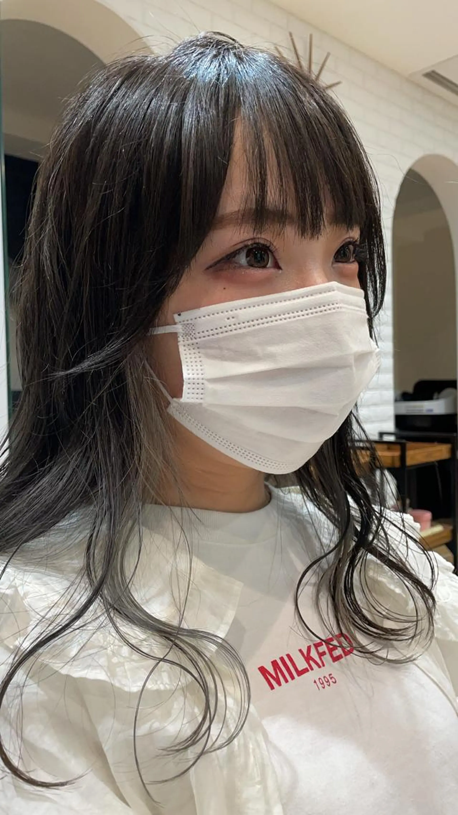 ロング カラー カット ヘアカラー トリートメント ヘッドスパ 小林 伯熙のヘアスタイル