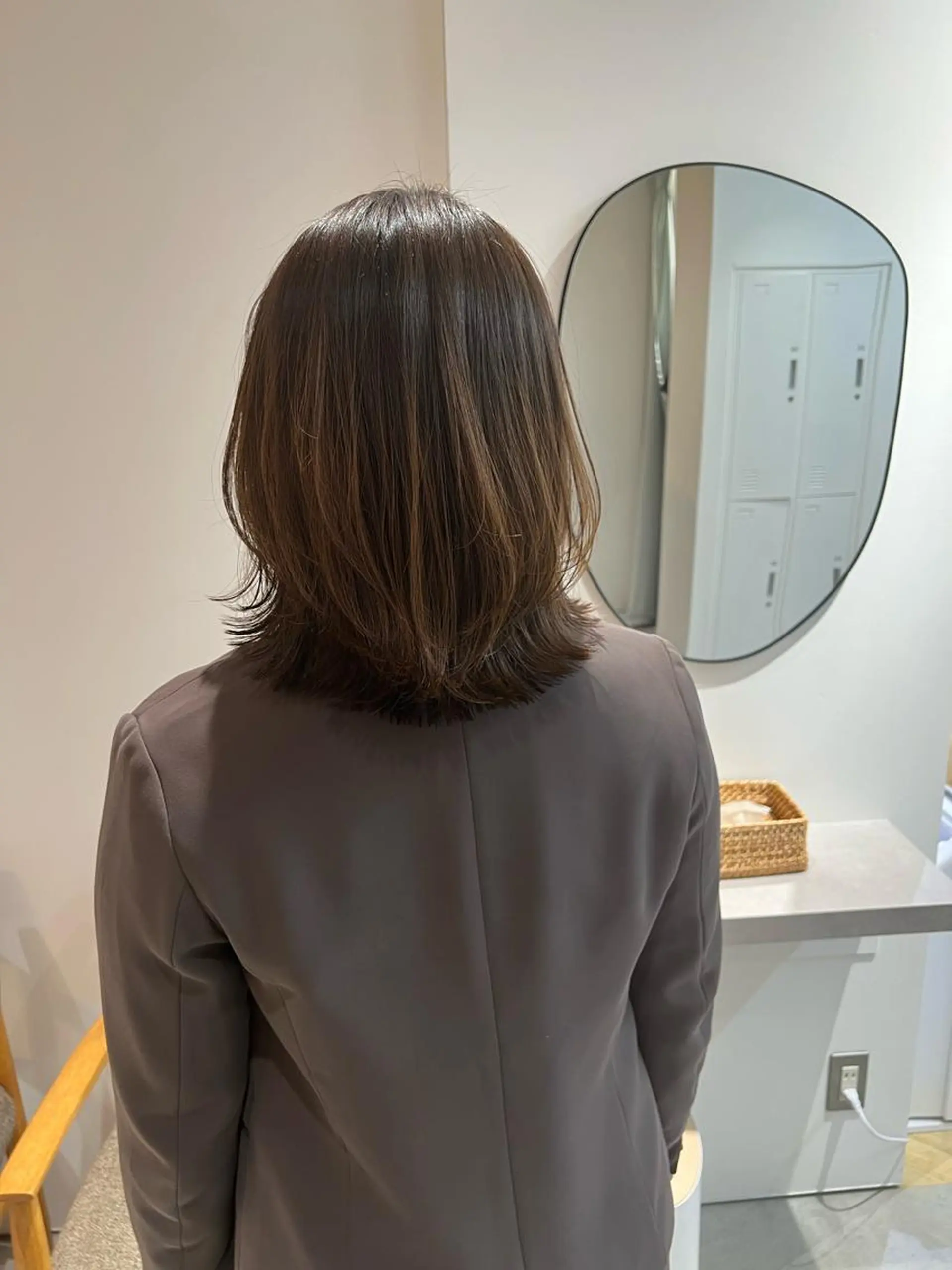 ミディアム カット ヘアカラー トリートメント 三宅 昌太のヘアスタイル