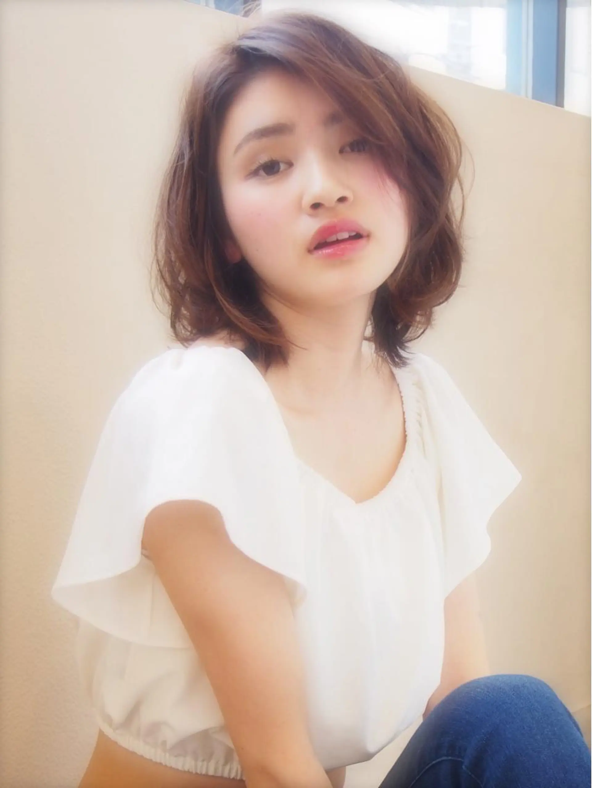 ミディアム 鎌倉 彩のヘアスタイル