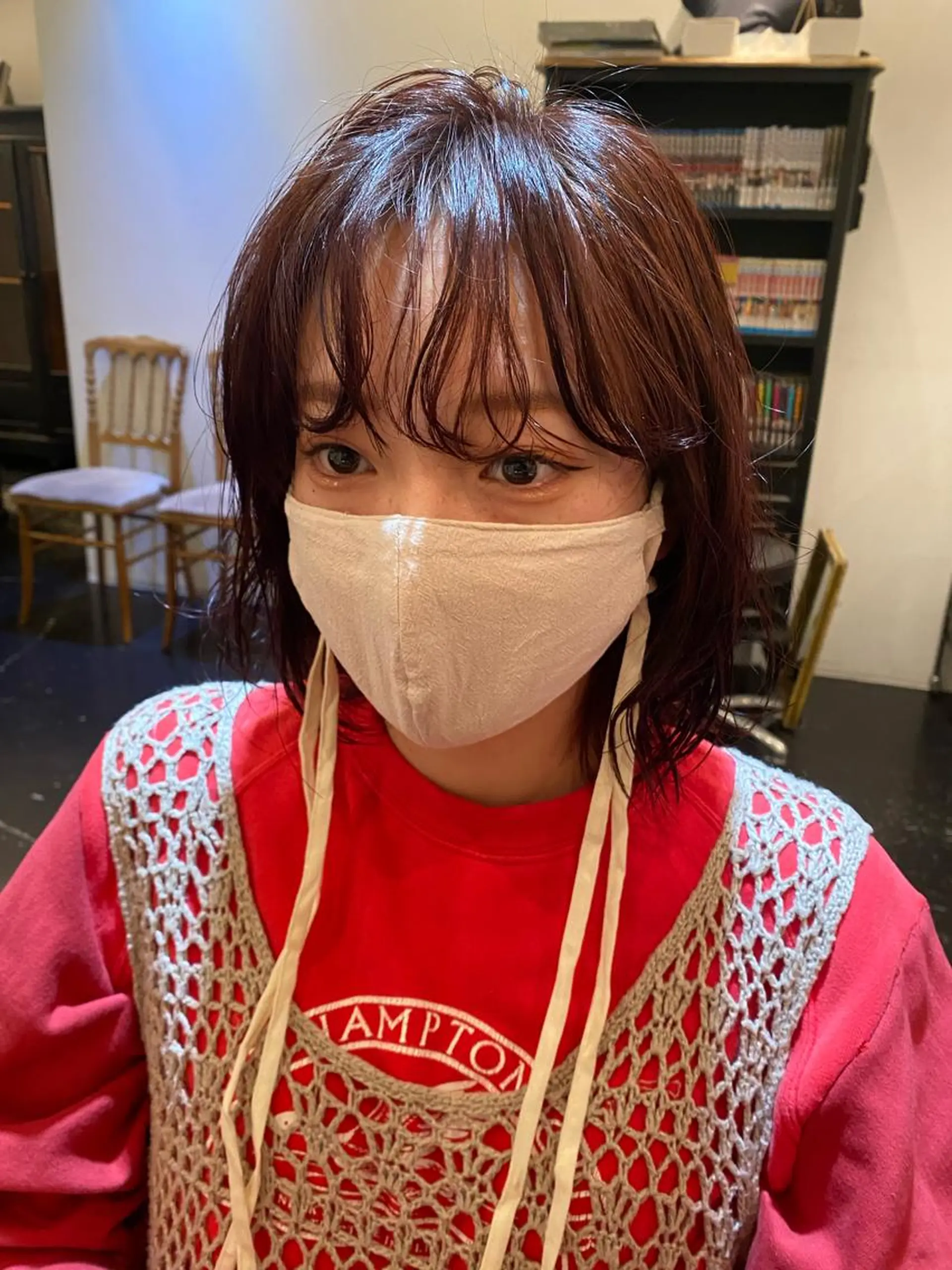 ミディアム NATSUKI😸 ‪✂︎‬南森町美容室のヘアスタイル