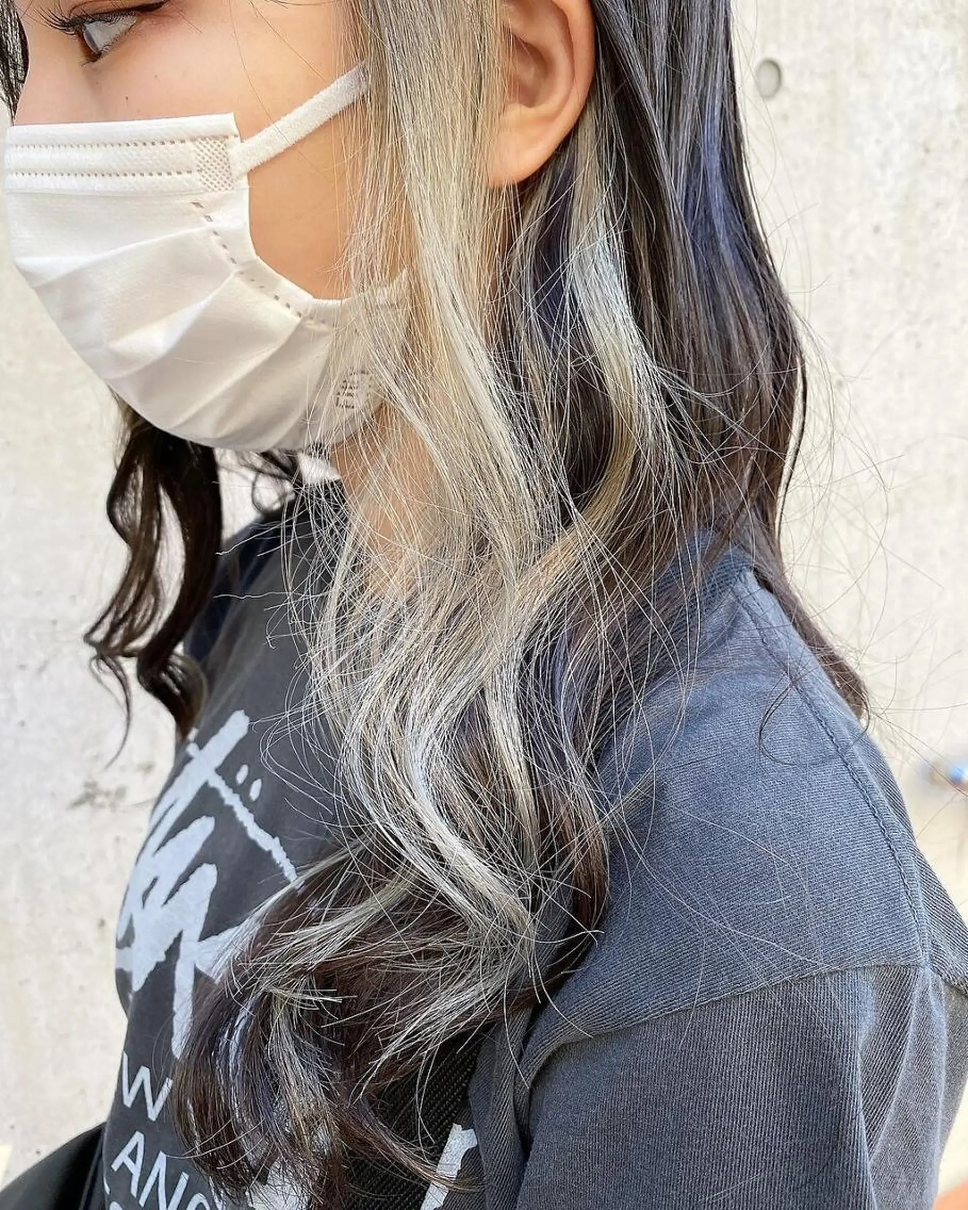 セミロング カラー アディクシーカラー バレイヤージュ ブリーチ ケアブリーチ 透明感カラー ヘアカラー Grow by NYNY 打越裕樹のヘアスタイル