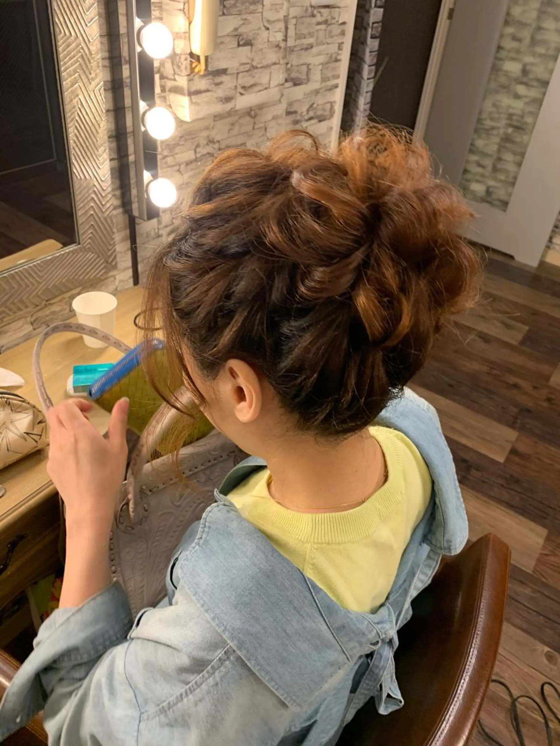 ヘアアレンジ お団子ヘア hair make  Lucciのヘアスタイル
