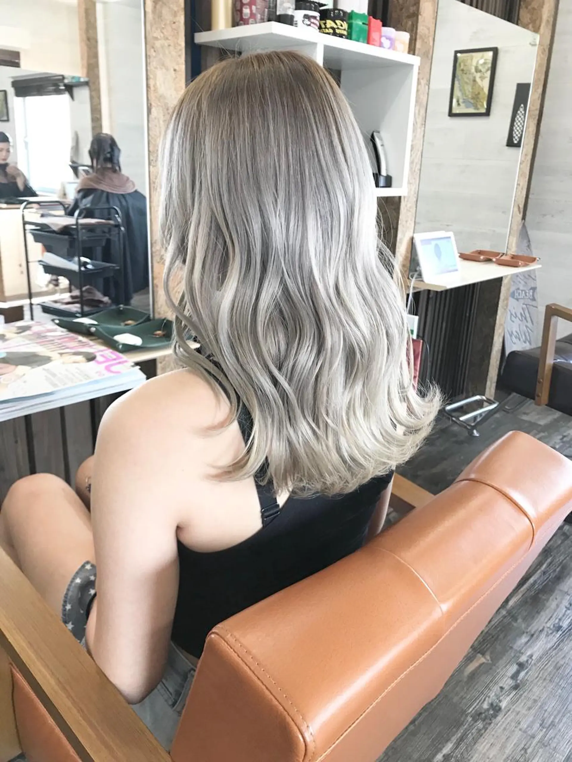 セミロング カラー ヘアカラー プチプラ&ハイクオ リティ✰Lilly✰のヘアスタイル