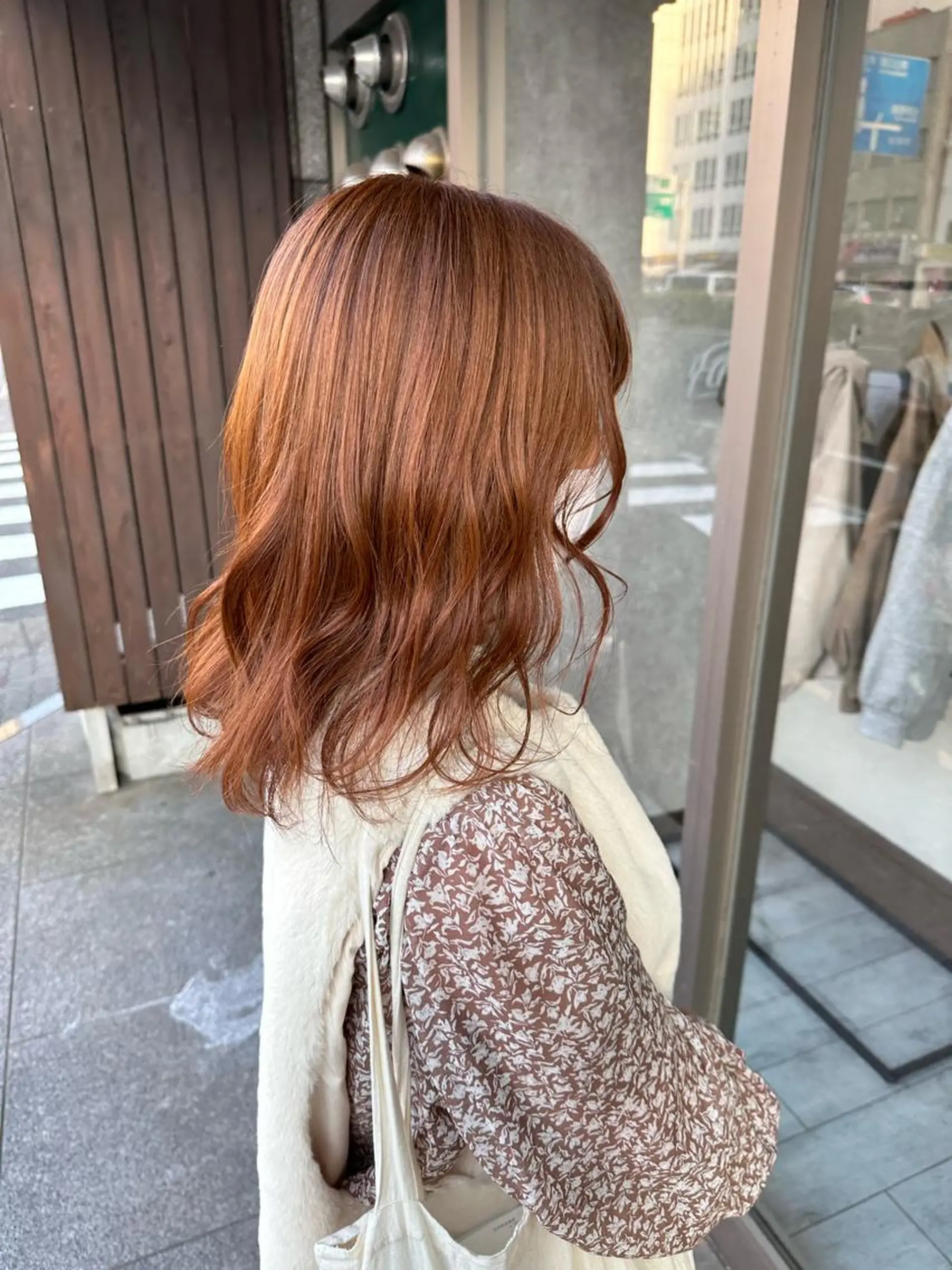 ミディアム カラー カット ヘアカラー 高橋 みく/ minim 暖色のヘアスタイル