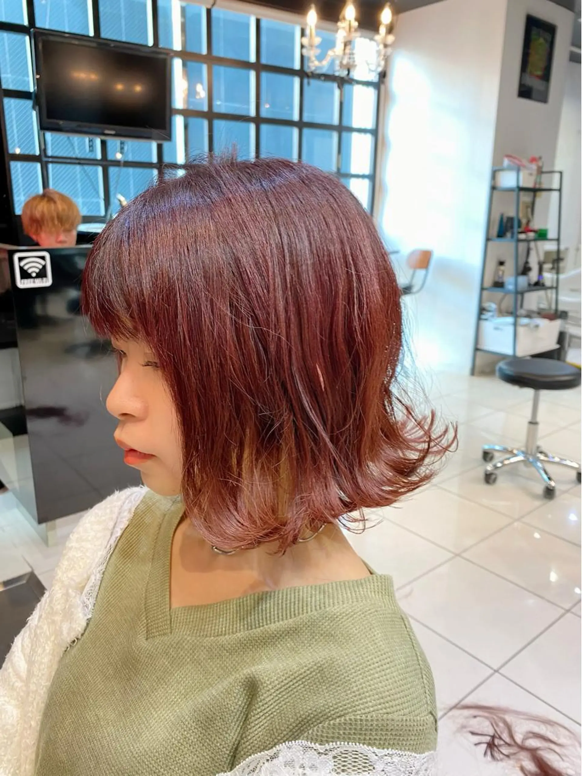ミディアム カラー パーマ ヘアアレンジ メンズ キッズ カット ヘアカラー Lauburu渋谷 officialのヘアスタイル
