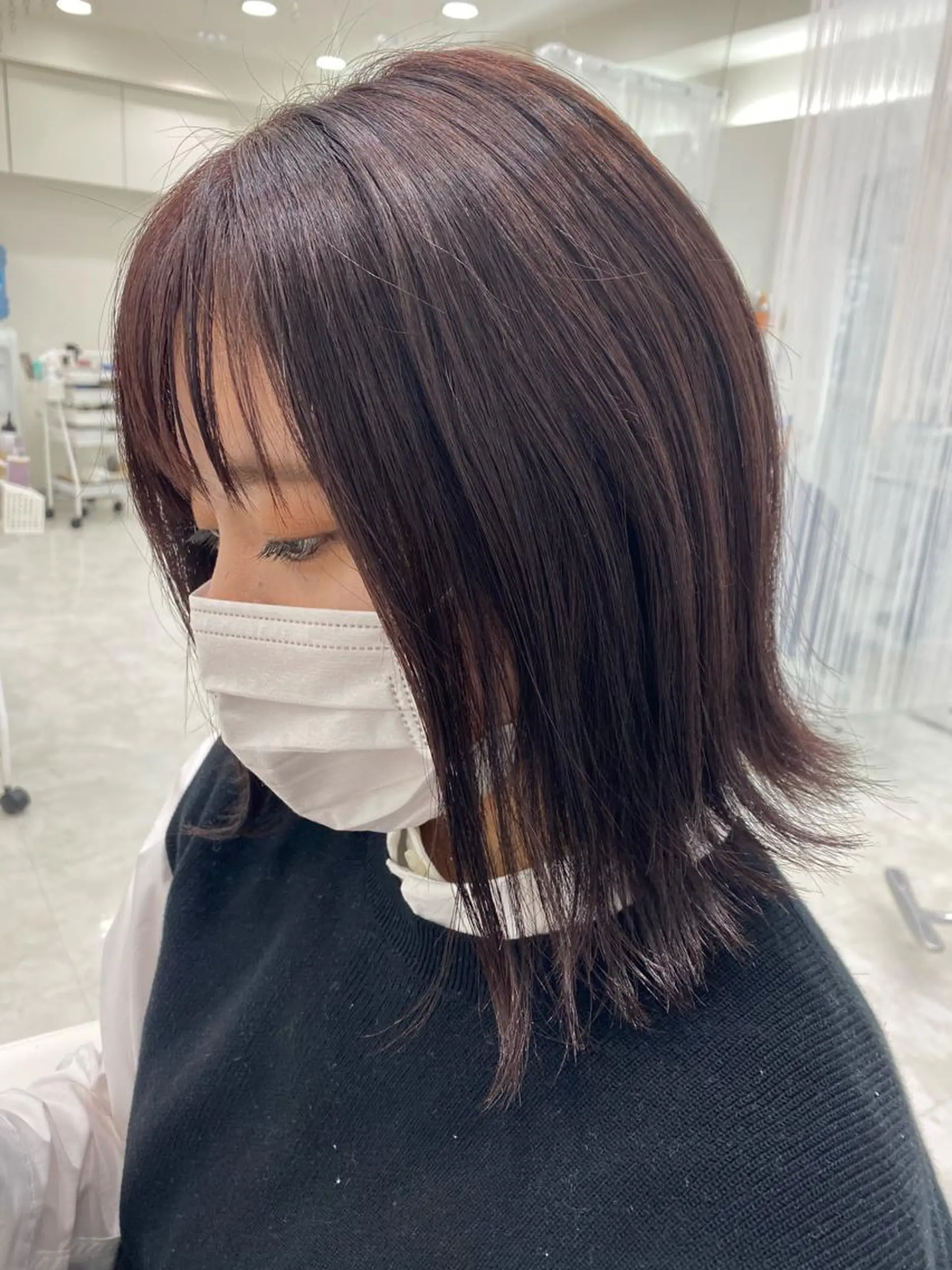 ミディアム カラー ベージュカラー ピンクカラー ピンクベージュ 外ハネヘア hair Freak所属・佐藤 祥太のヘアスタイル
