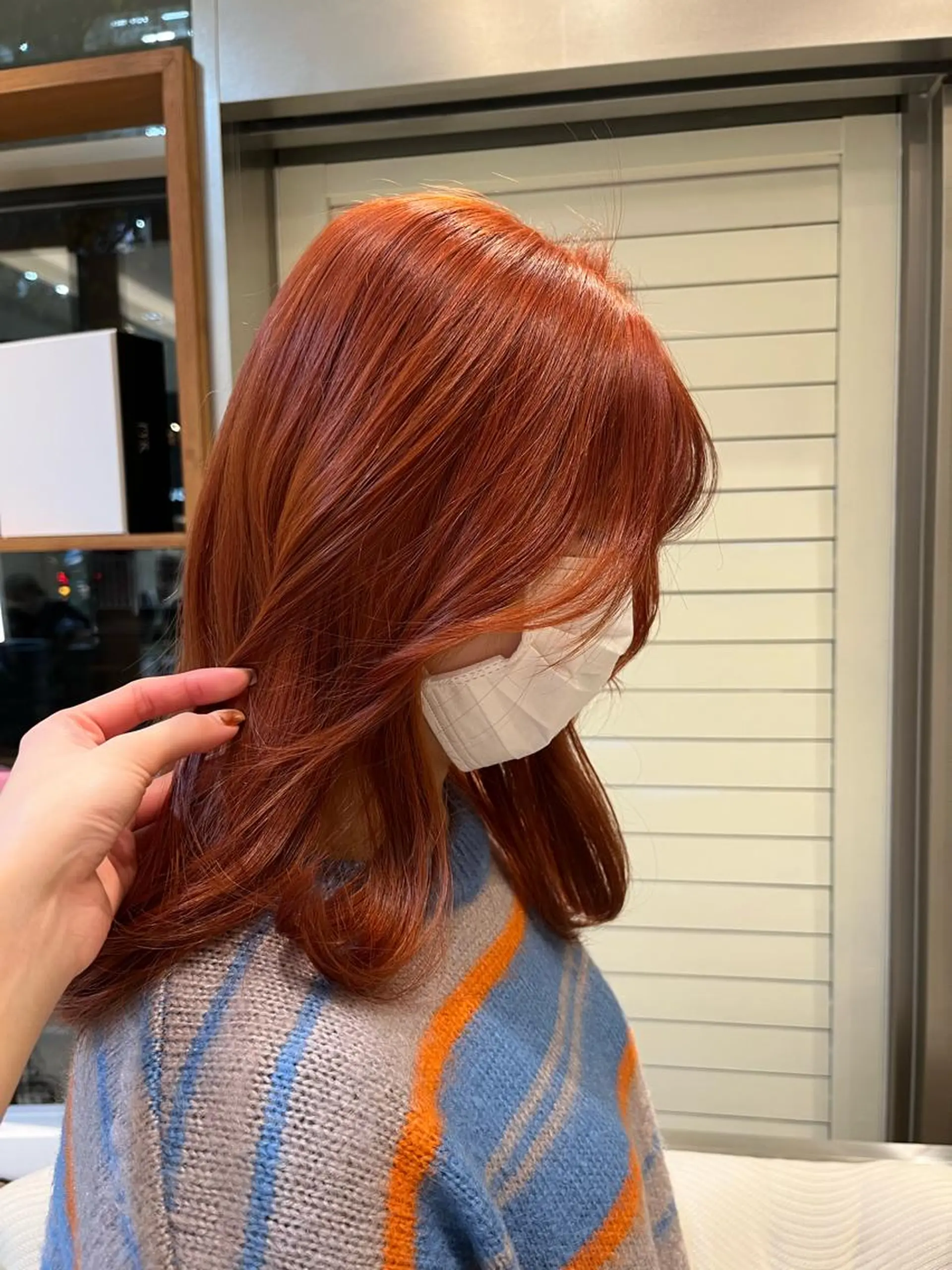 セミロング カラー オレンジ ピンクカラー 🕊️透明感カラー/ 渋谷🕊️Aonaのその他イメージ