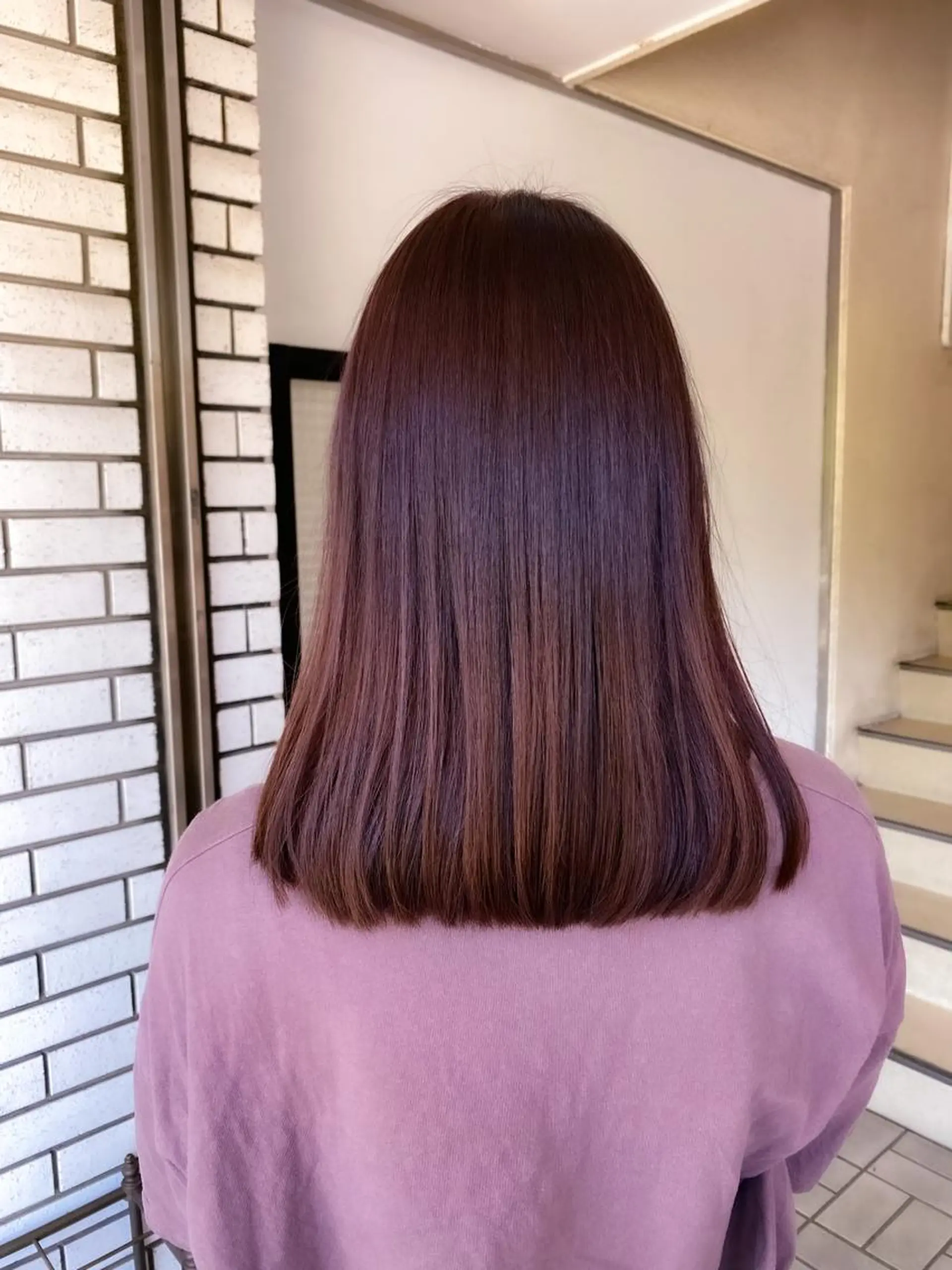 ミディアム カラー バイオレットカラー カット ヘアカラー ducha所属・DUCHA Tomida naoのヘアスタイル
