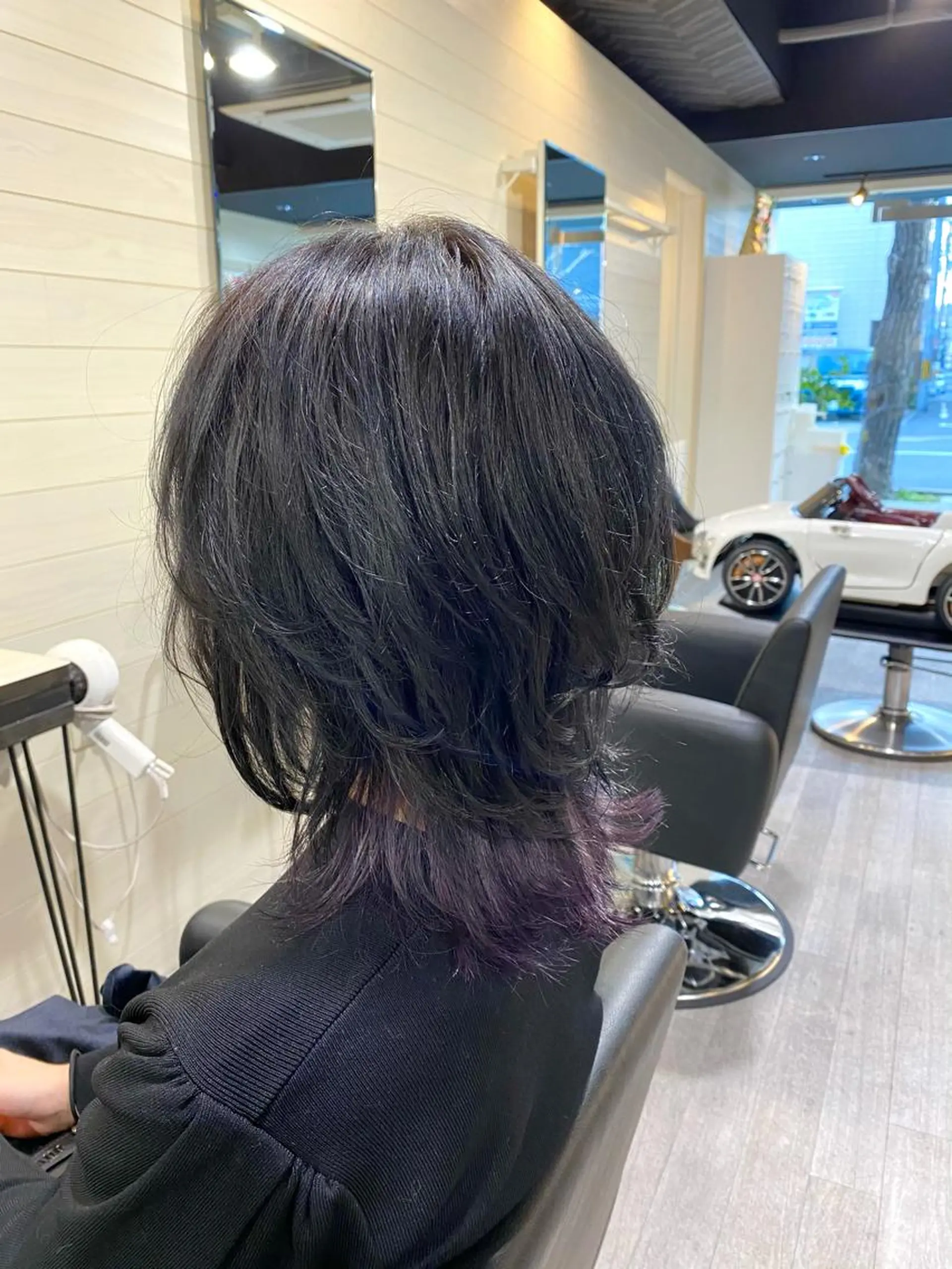 ミディアム カラー アディクシーカラー バレイヤージュ ブリーチ ケアブリーチ デザインカラー カット トリートメント unpeu hair  二条所属・先着1名様限定 カット無料のヘアスタイル