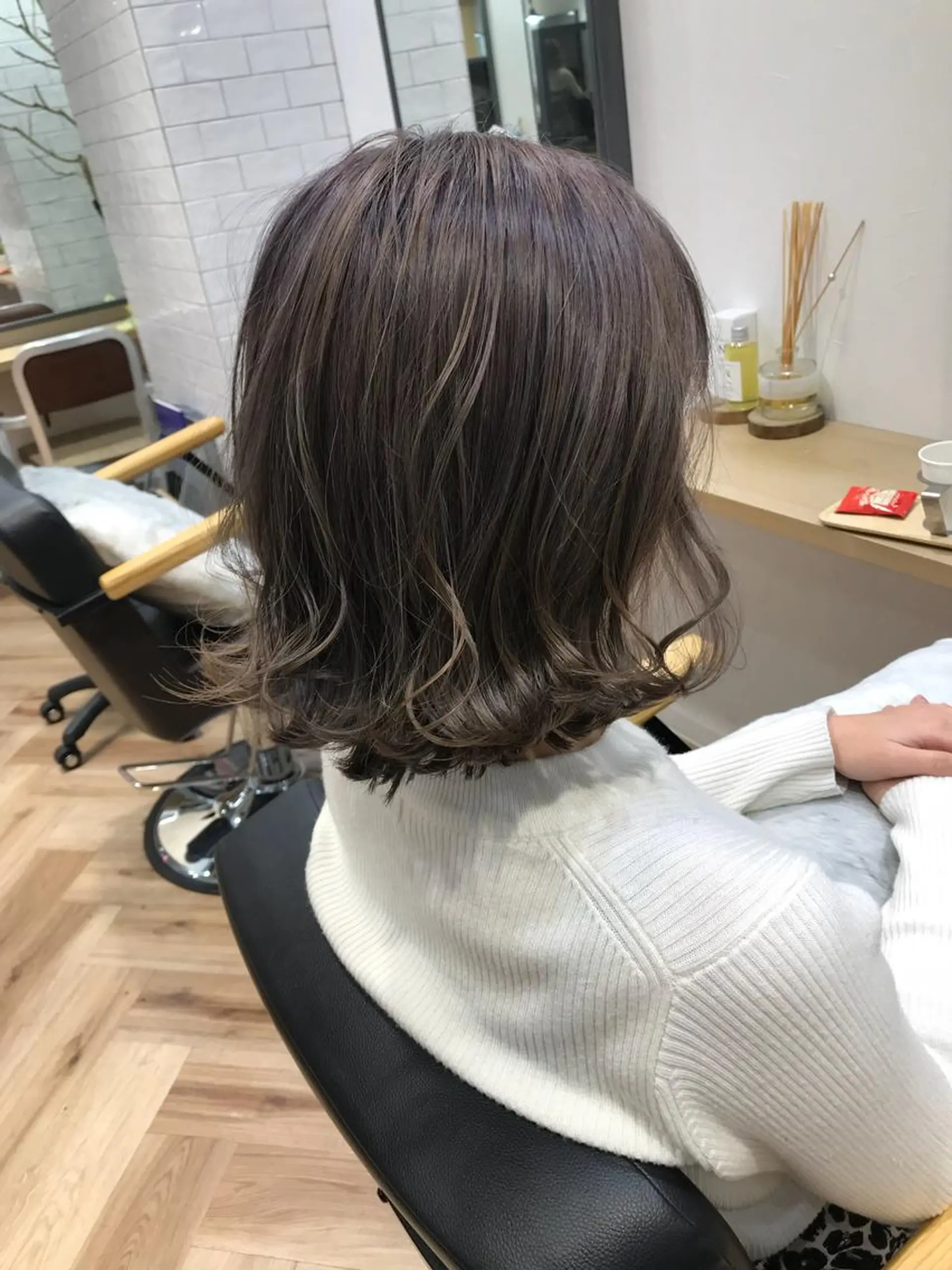 ミディアム カラー ヘアカラー 原山 直人のヘアスタイル