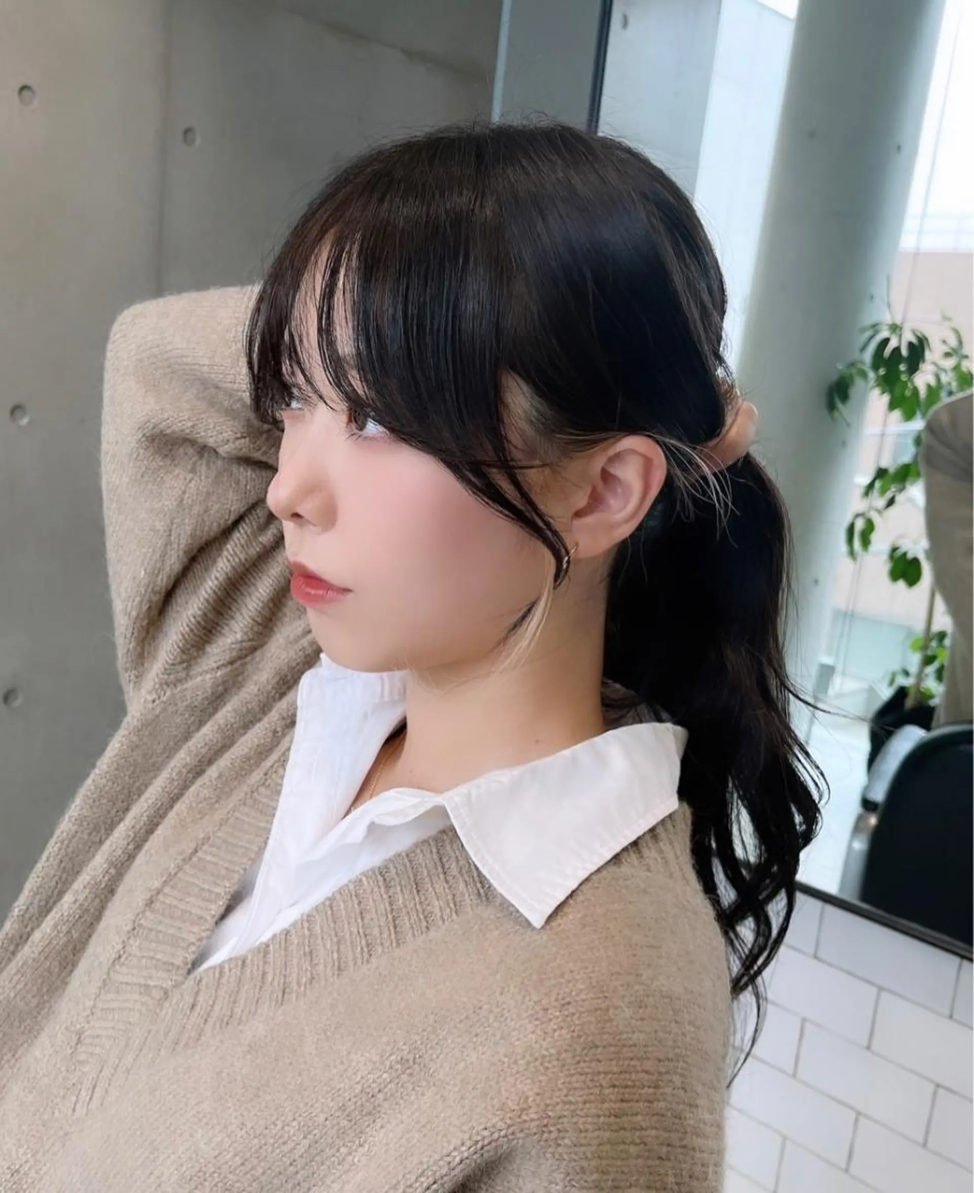 セミロング カット ヘアカラー トリートメント 🌫️大人韓国ヘア 🌫️naoyaのヘアスタイル