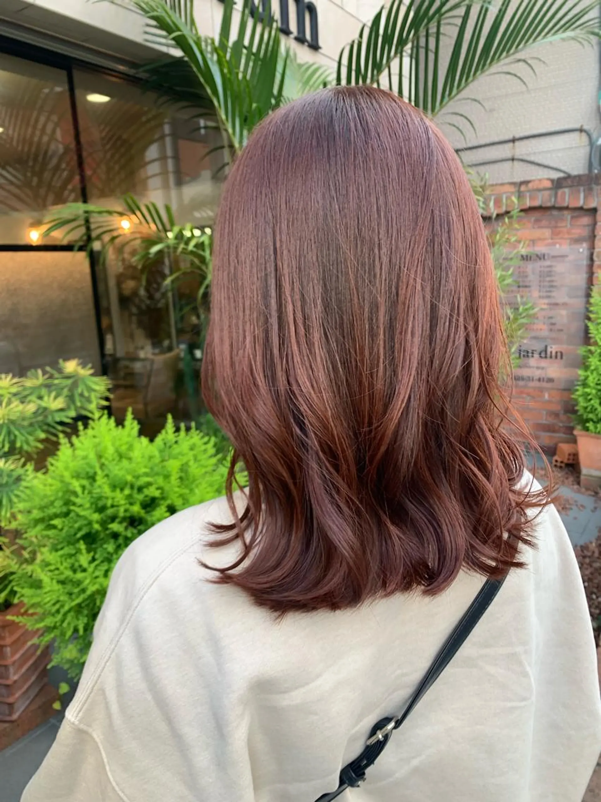 ミディアム カラー ピンクカラー ヘアカラー トリートメント SHIAN 八王子👼鬼塚さやかのヘアスタイル