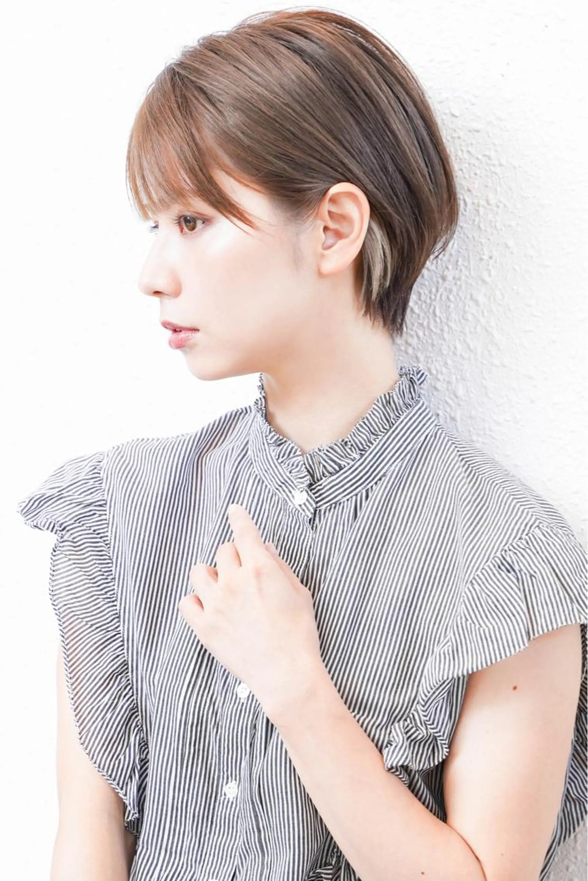 ショート ボブ 顔周りカット 小顔カット Monica所属・ボブ専門店 中島規寿のヘアスタイル