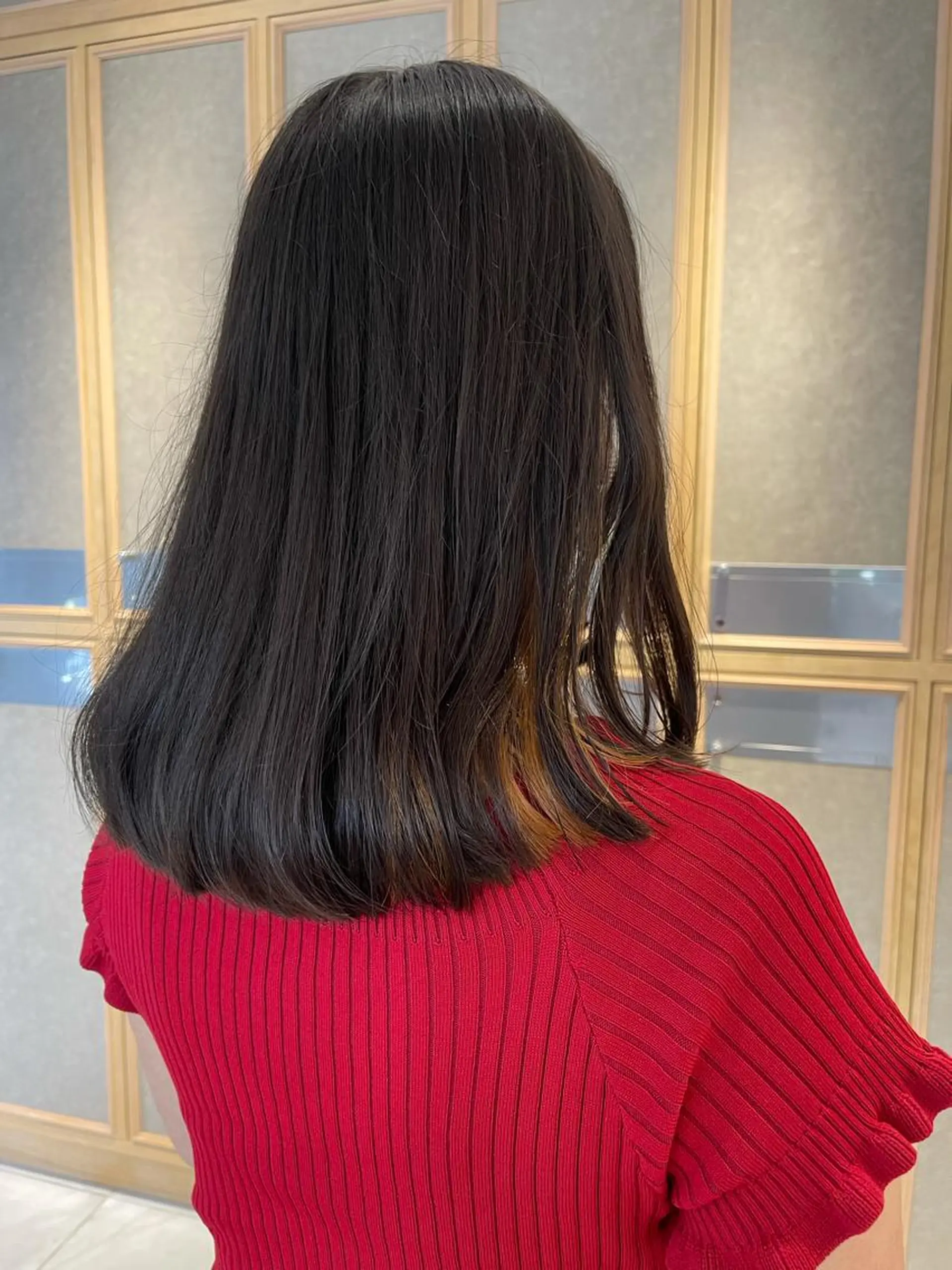 ミディアム カット トリートメント ヘッドスパ ラベンダー/レイヤー カット🤎mamiのヘアスタイル