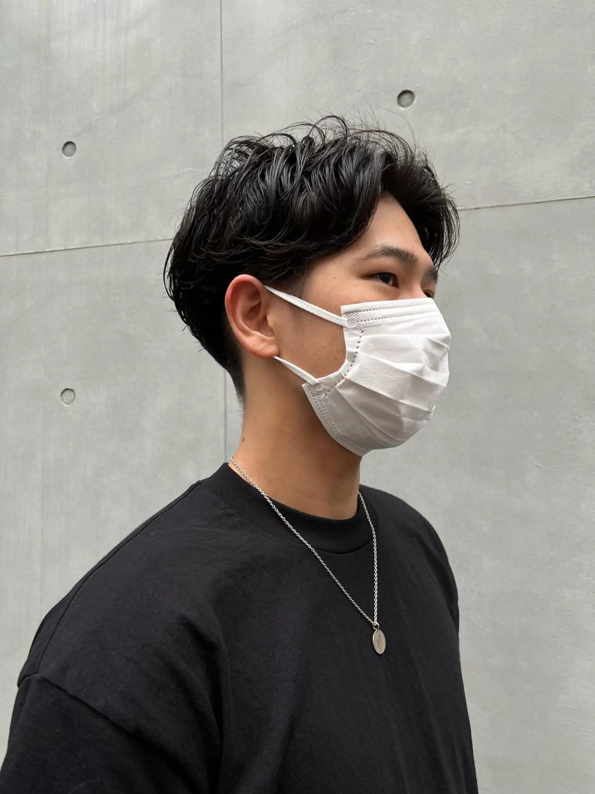 ミディアム パーマ メンズ メンズスタイリスト リュウジのヘアスタイル